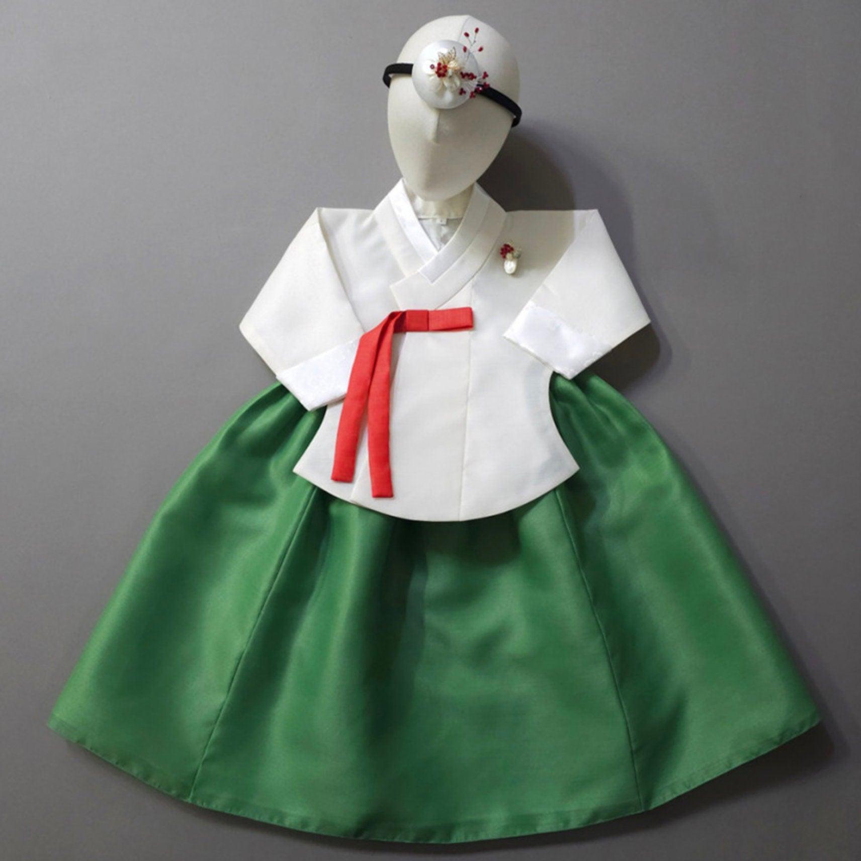 Jay Ivory Dangui Green Girl Hanbok (100D-10YR) - Native Korean