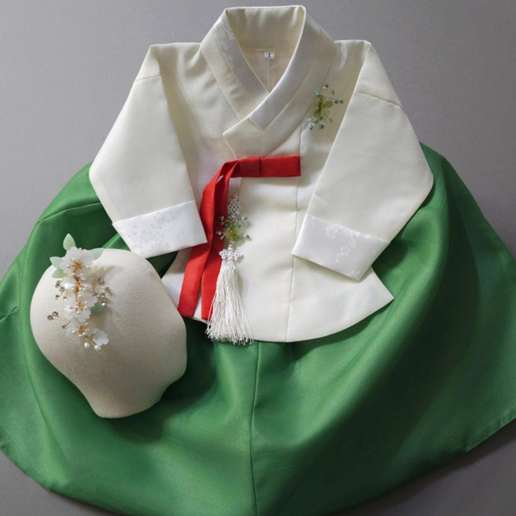 Jay Ivory Dangui Green Girl Hanbok (100D-10YR) - Native Korean