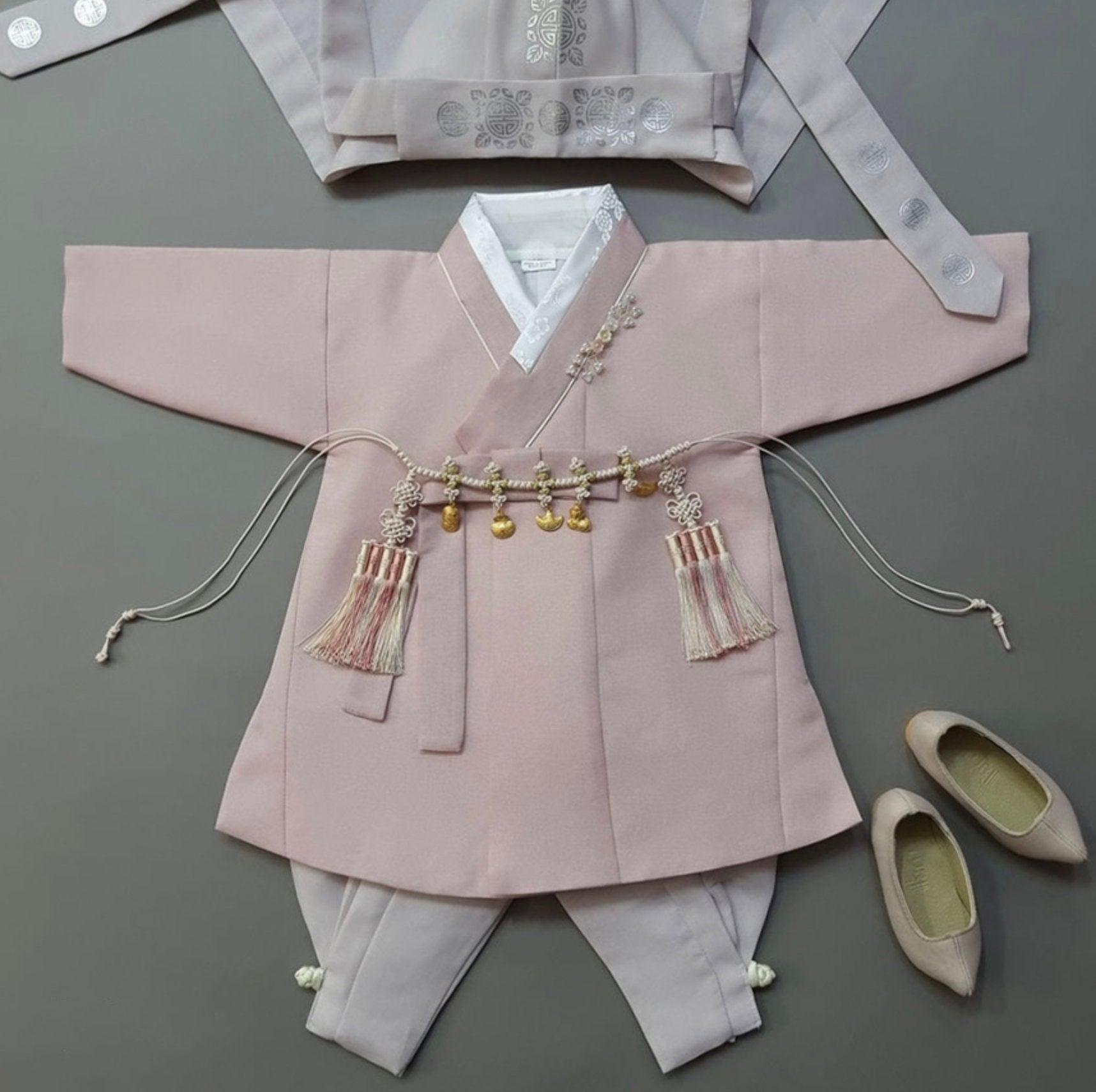 Jeongjin Indie Pink Boy Hanbok (100D-10YR) - Native Korean