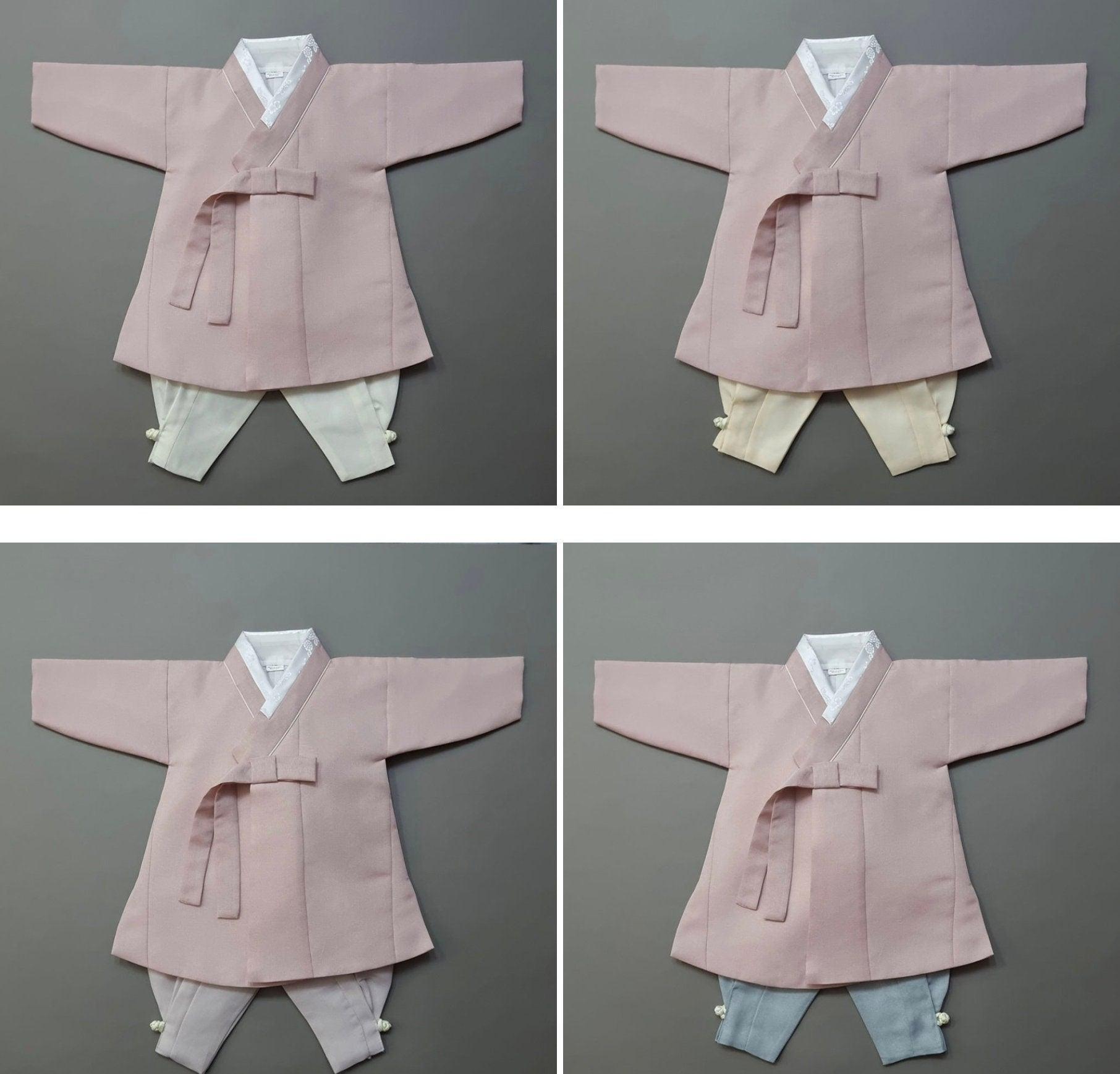 Jeongjin Indie Pink Boy Hanbok (100D-10YR) - Native Korean