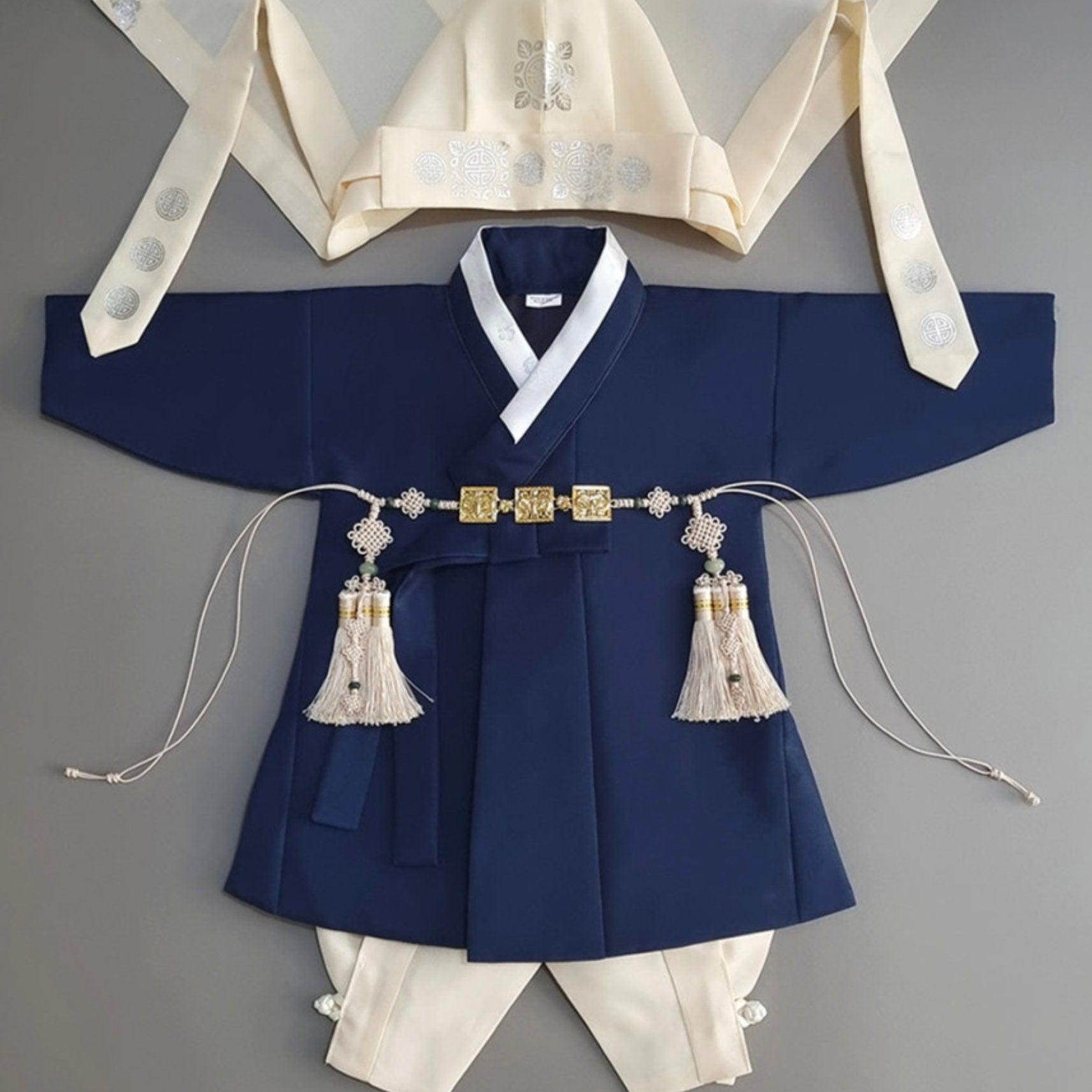 Jeongjin Navy Boy Hanbok (100D-10YR) - Native Korean