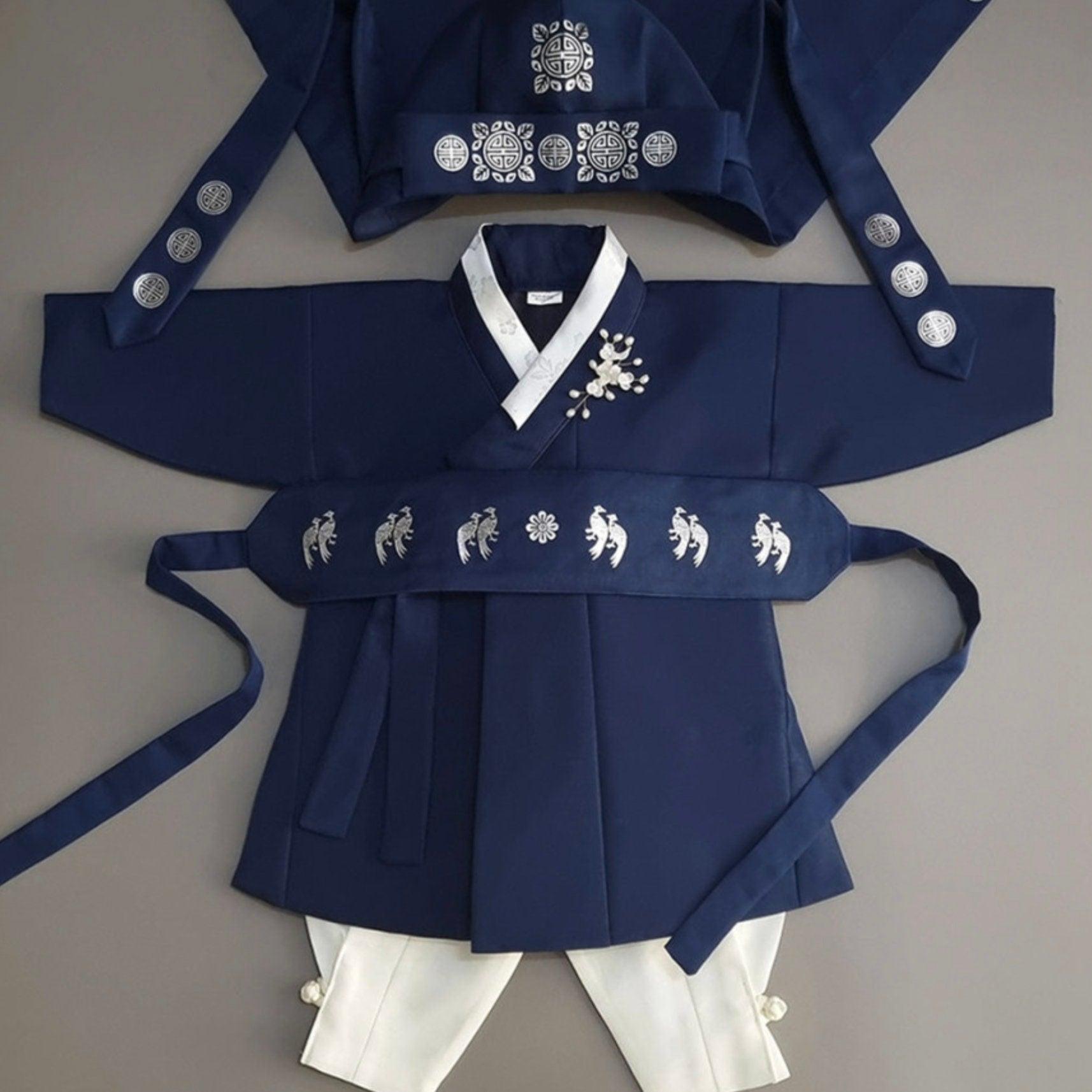 Jeongjin Navy Boy Hanbok (100D-10YR) - Native Korean