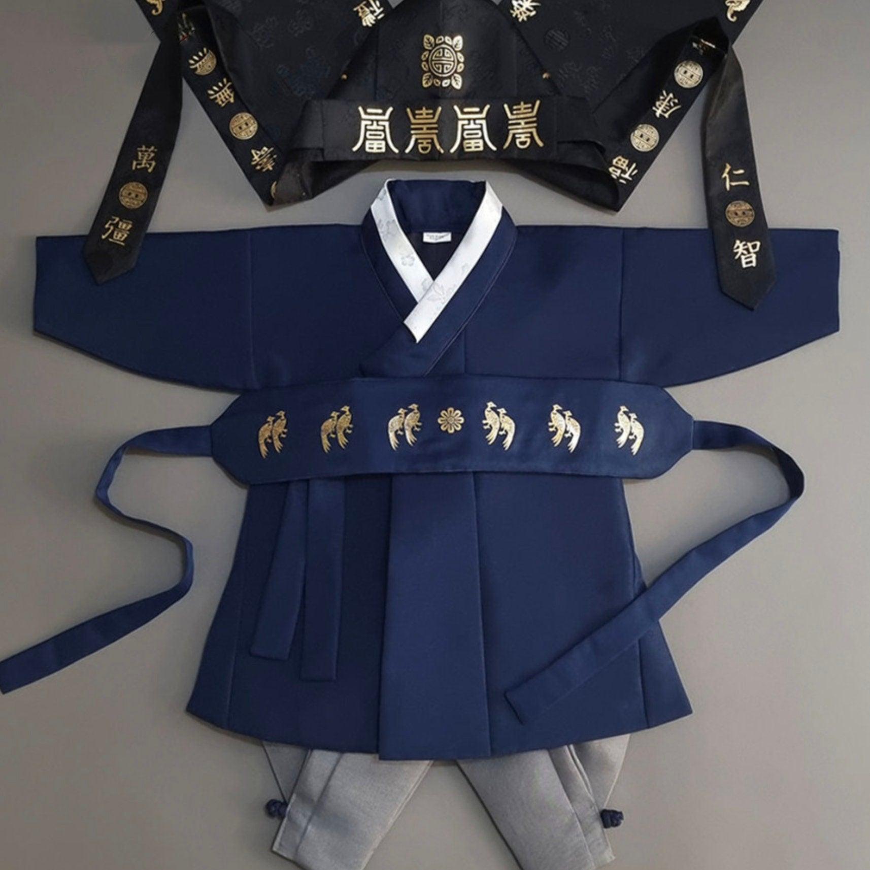 Jeongjin Navy Boy Hanbok (100D-10YR) - Native Korean