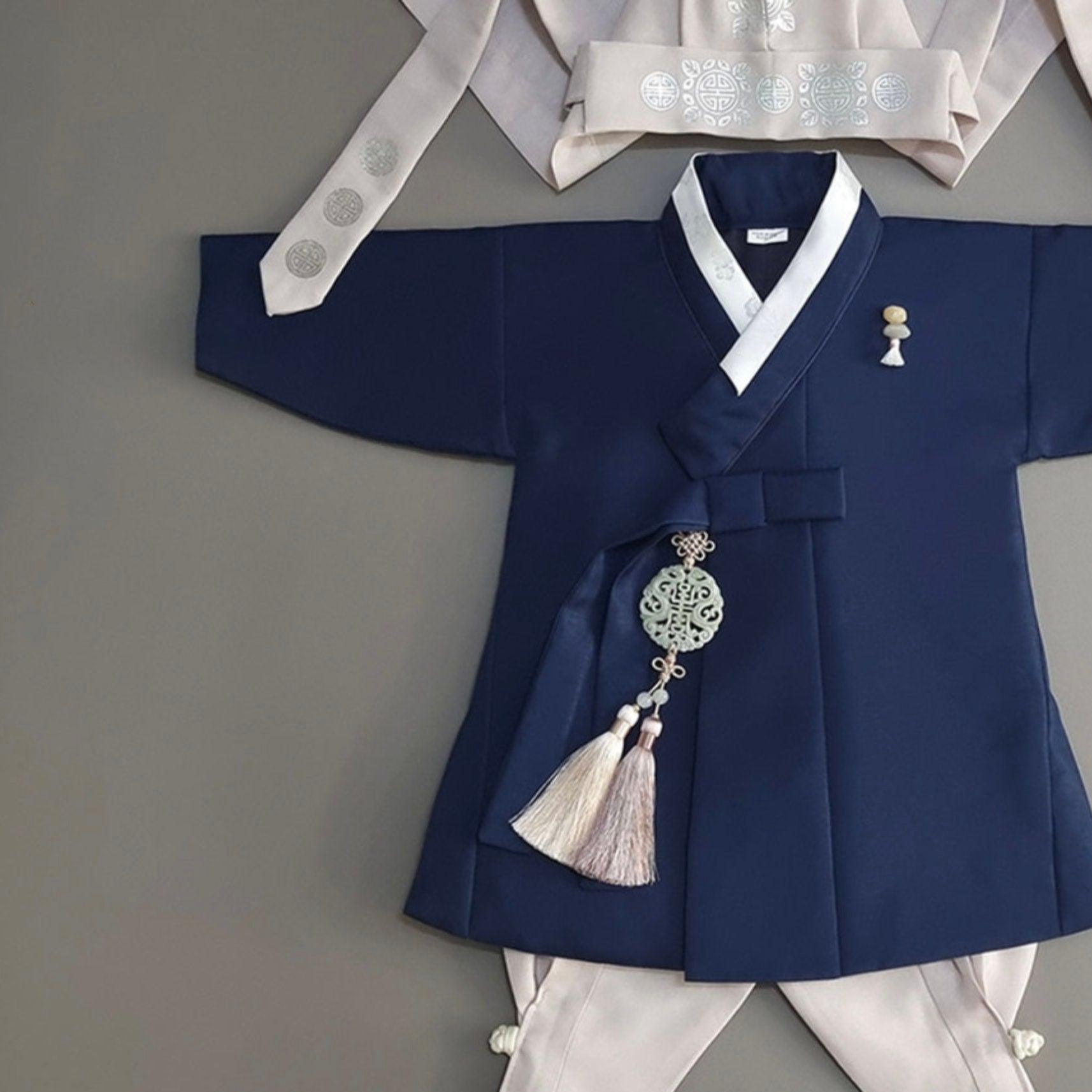 Jeongjin Navy Boy Hanbok (100D-10YR) - Native Korean