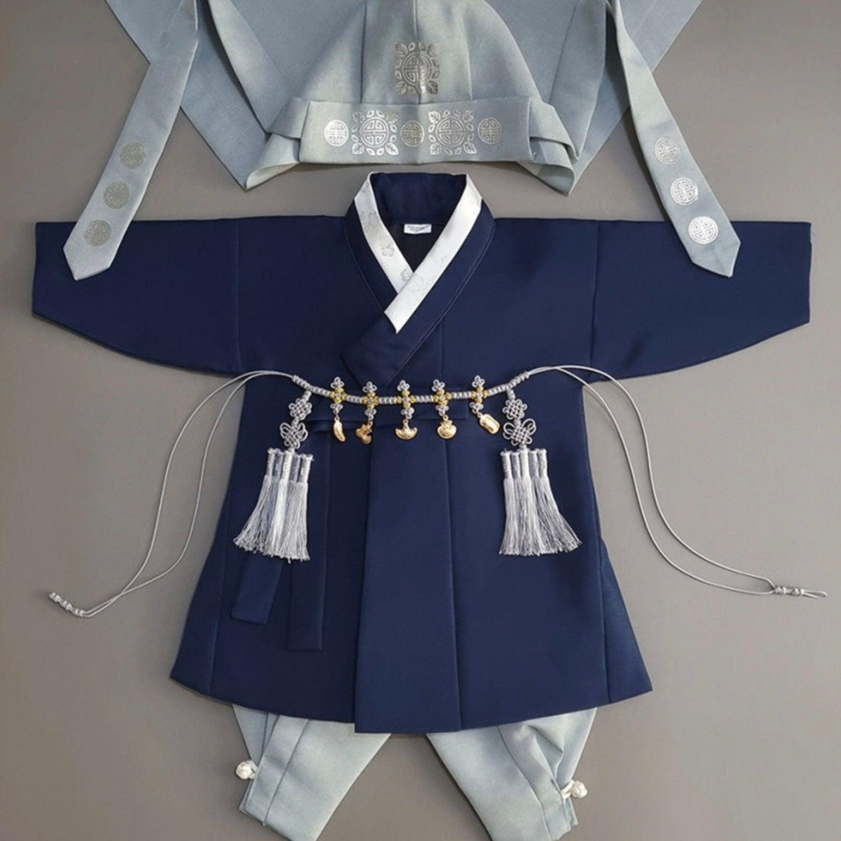 Jeongjin Navy Boy Hanbok (100D-10YR) - Native Korean