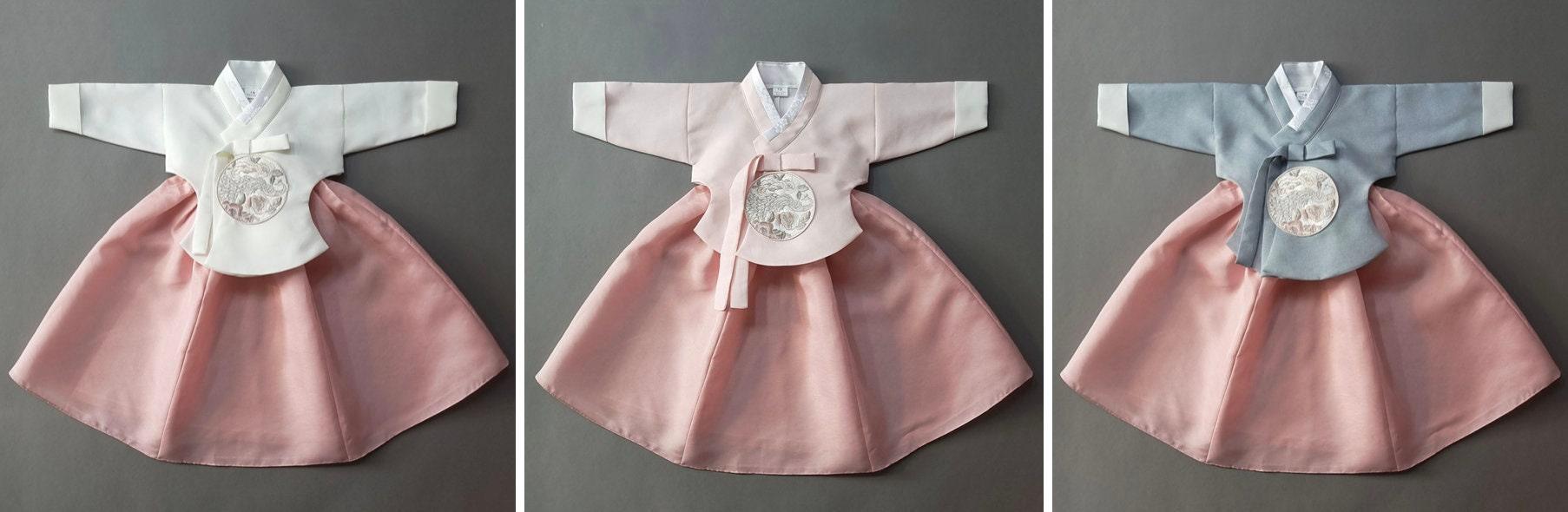 Jeongyun Coral Skirt Girl Hanbok (100D-15YR) - Native Korean