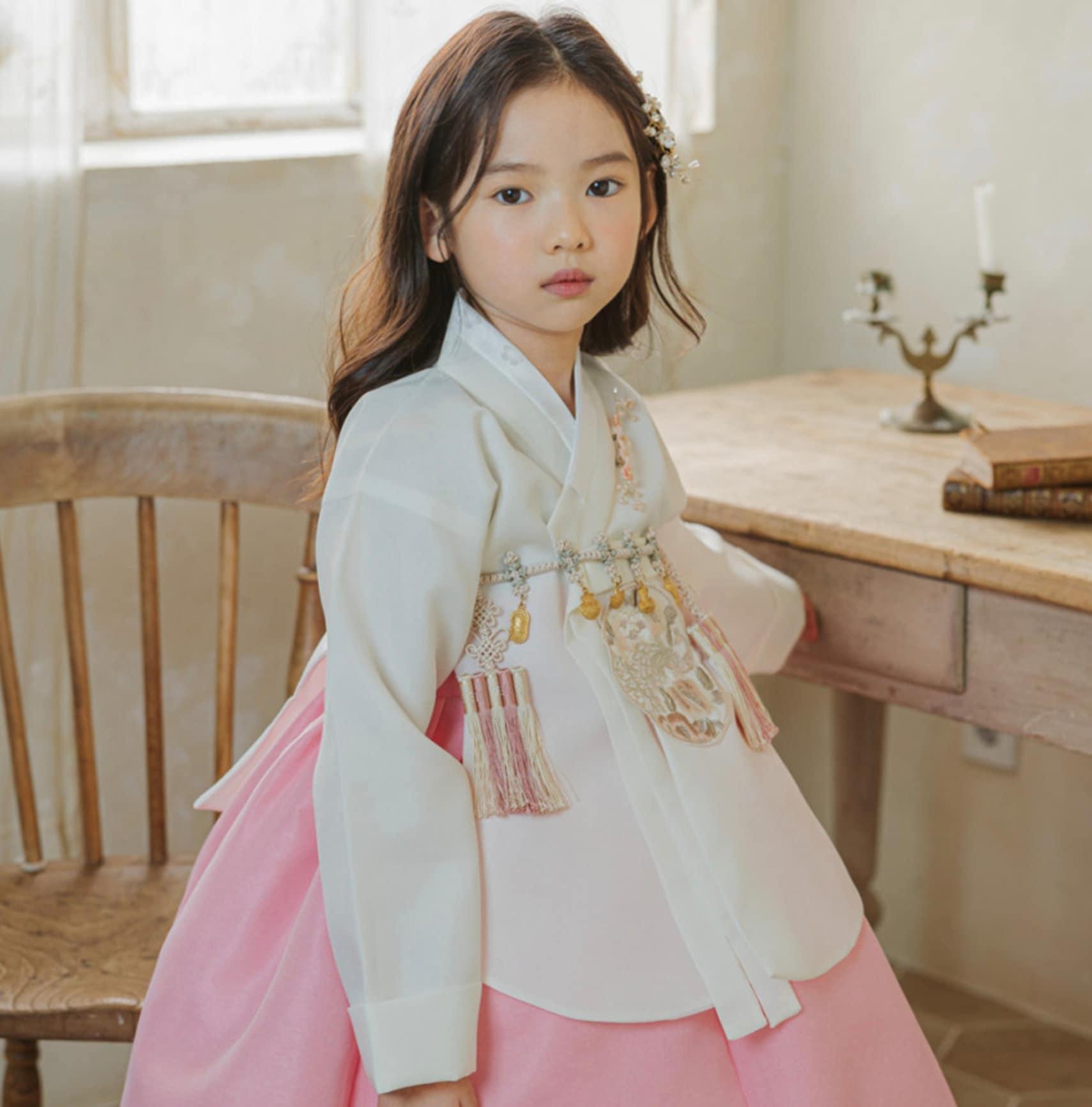 Jeongyun Pink Skirt Girl Hanbok (100D-15YR) - Native Korean