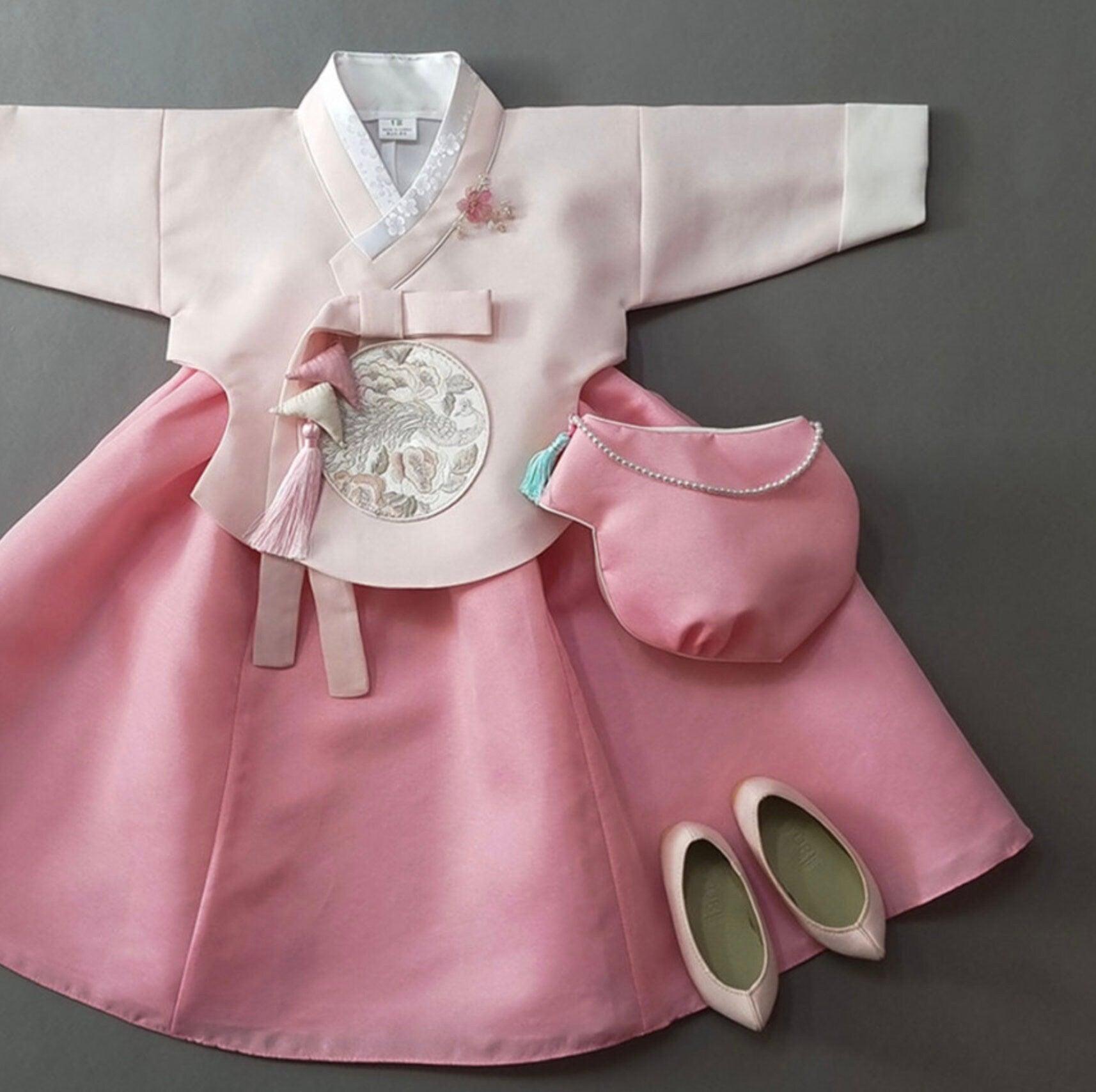 Jeongyun Pink Skirt Girl Hanbok (100D-15YR) - Native Korean