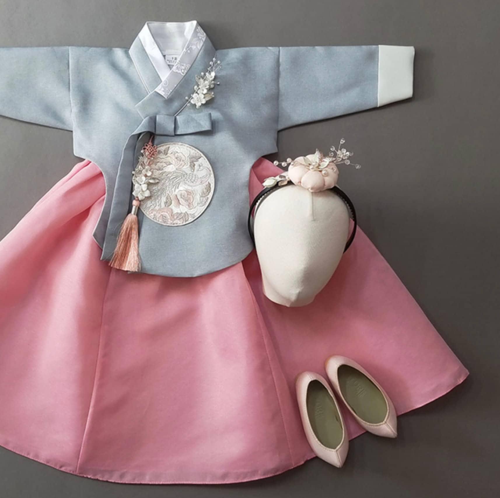 Jeongyun Pink Skirt Girl Hanbok (100D-15YR) - Native Korean