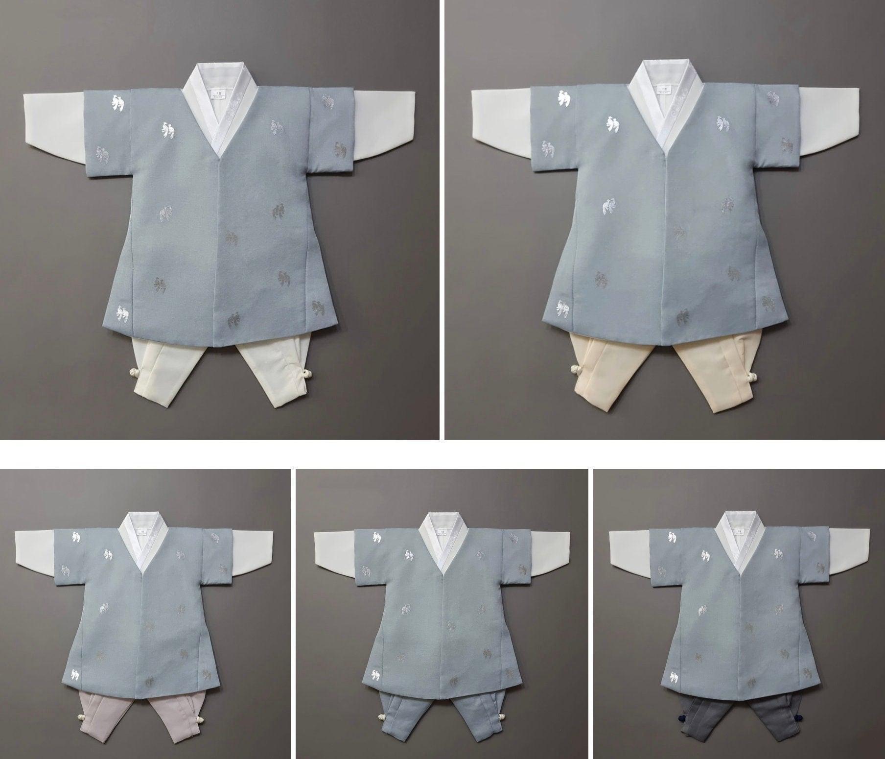 Joon Beige Foil 5 Color Pants Boy Hanbok (100D-10YR) - Native Korean