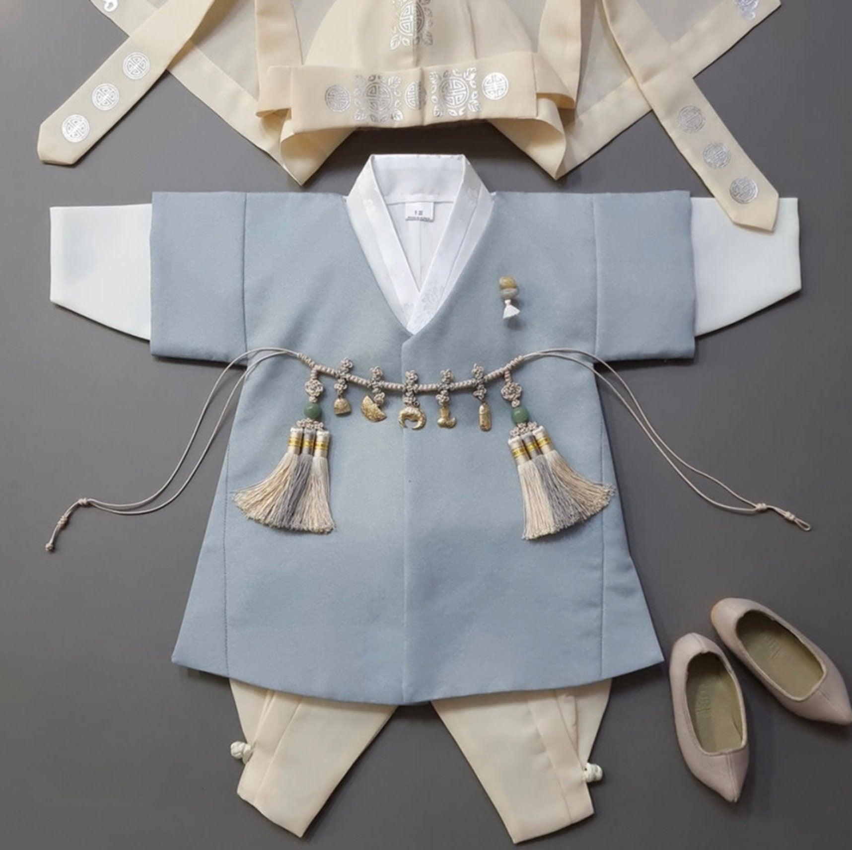 Joon D.Sky Solid 5 Color Pants Boy Hanbok (100D-10YR) - Native Korean