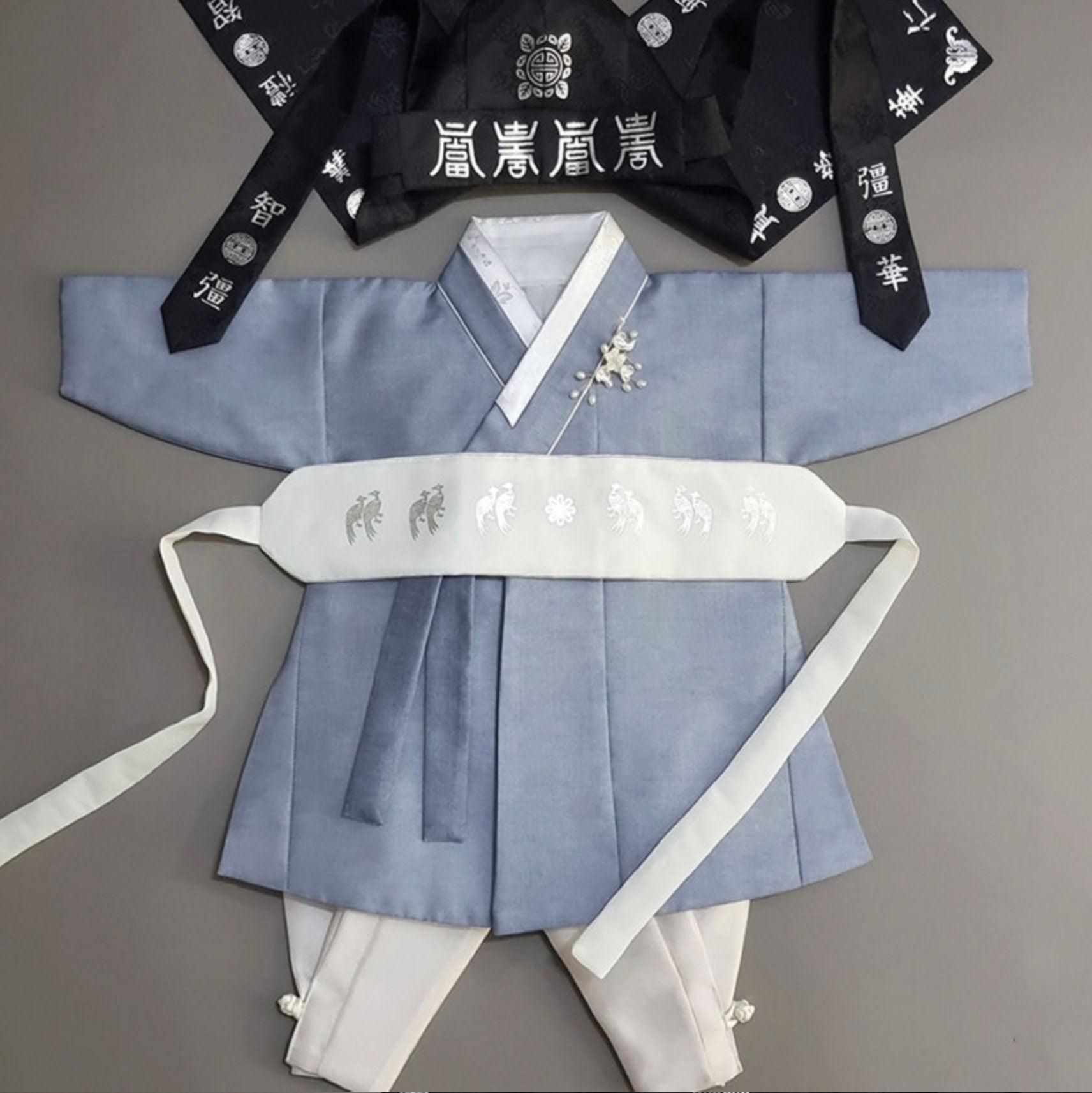 Joonhee Blue Boy Hanbok (100D-10YR) - Native Korean