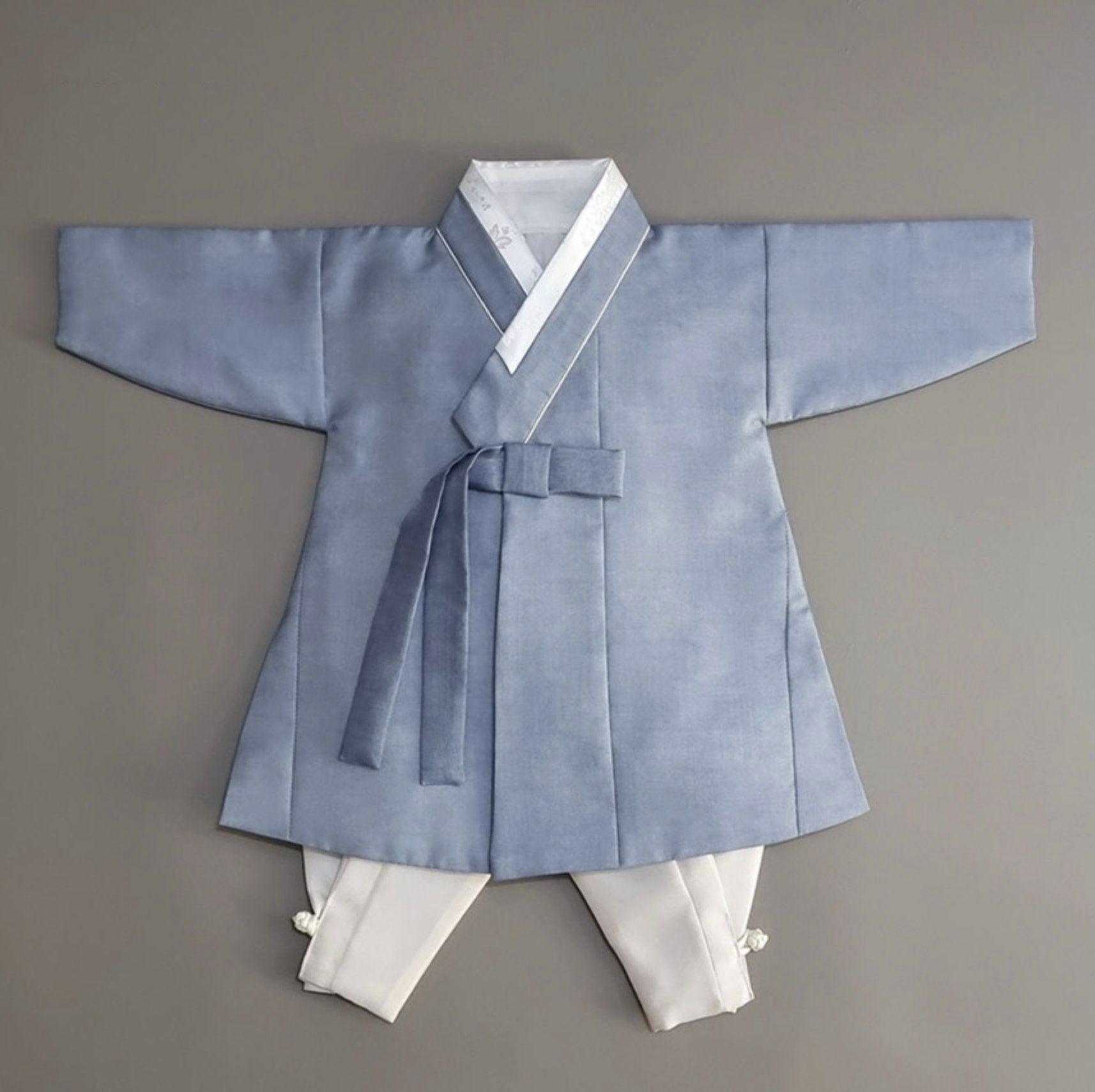 Joonhee Blue Boy Hanbok (100D-10YR) - Native Korean