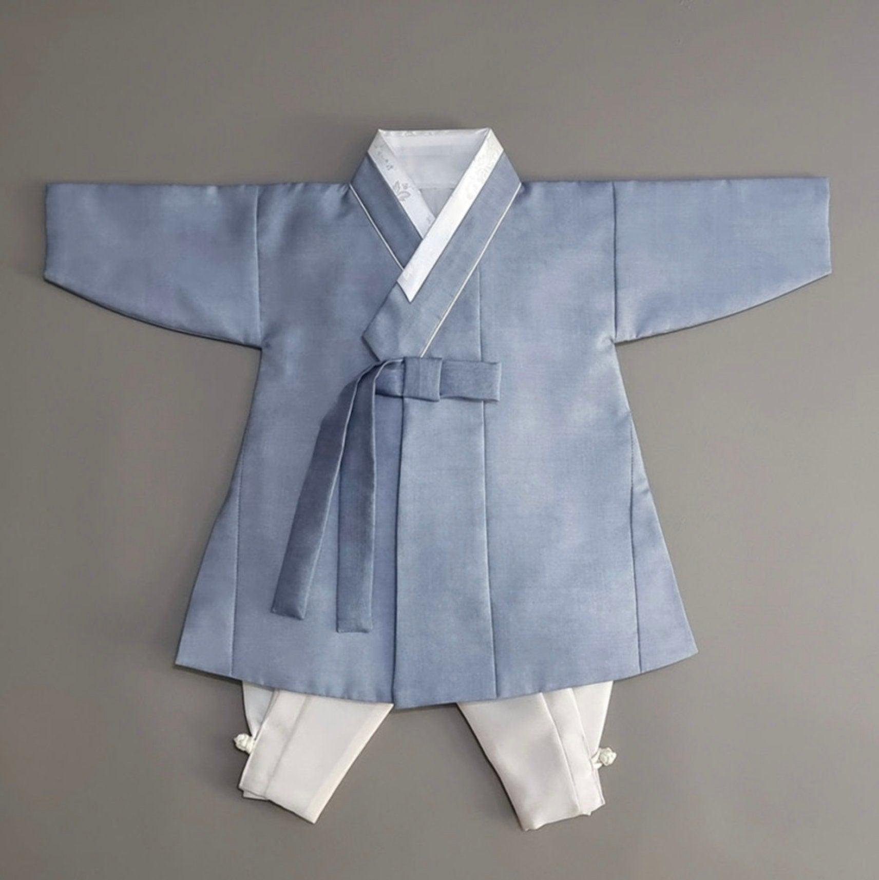 Joonhee Blue Boy Hanbok (100D-10YR) - Native Korean