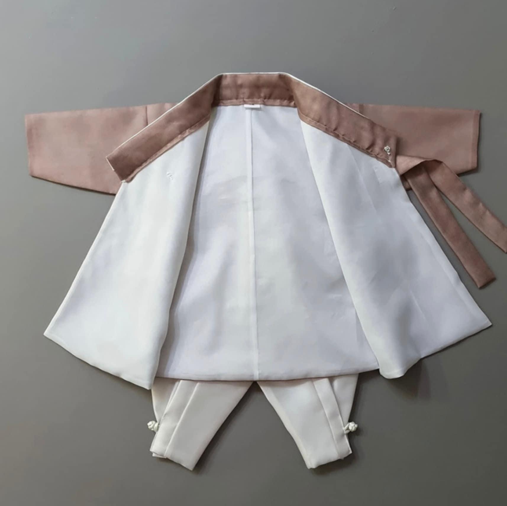 Joonhee Brown Light Beige Boy Hanbok (100D-10YR) - Native Korean