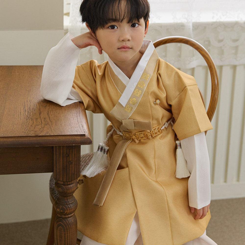 Jungdo Yellow Boy Hanbok (1-8YR) - Native Korean