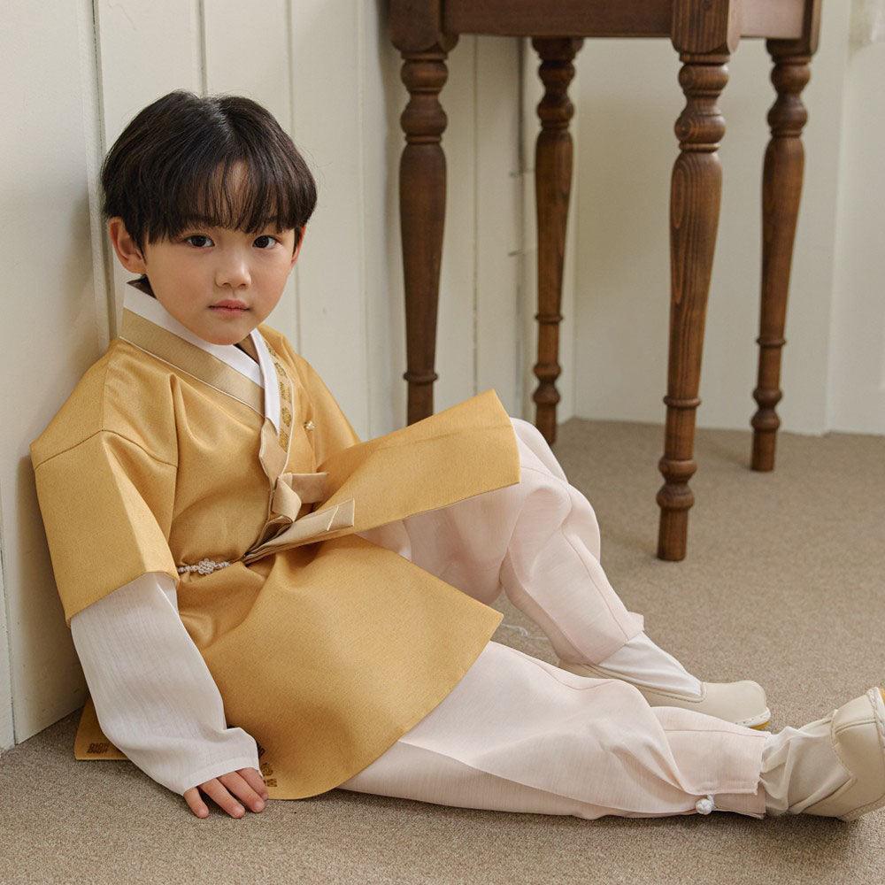 Jungdo Yellow Boy Hanbok (1-8YR) - Native Korean