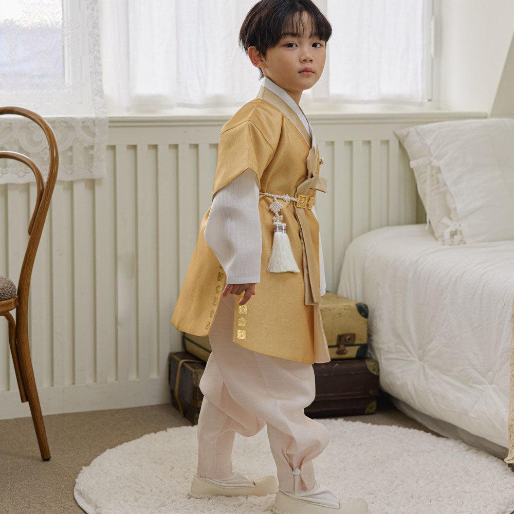 Jungdo Yellow Boy Hanbok (1-8YR) - Native Korean
