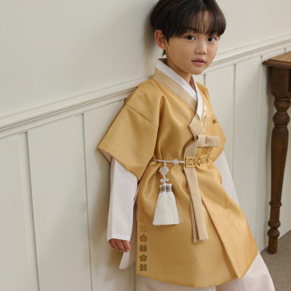 Jungdo Yellow Boy Hanbok (1-8YR) - Native Korean