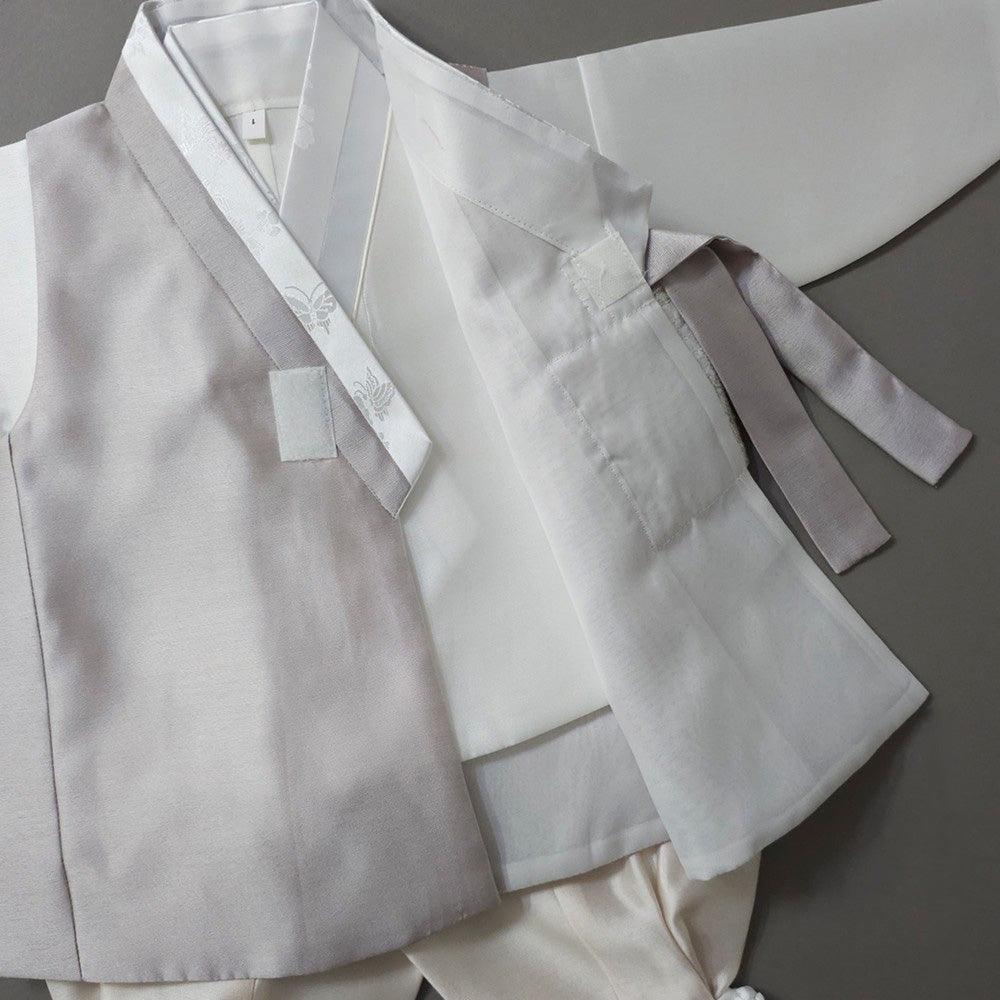 Kyoung-joon Gray Boy Hanbok (1-12YR) - Native Korean