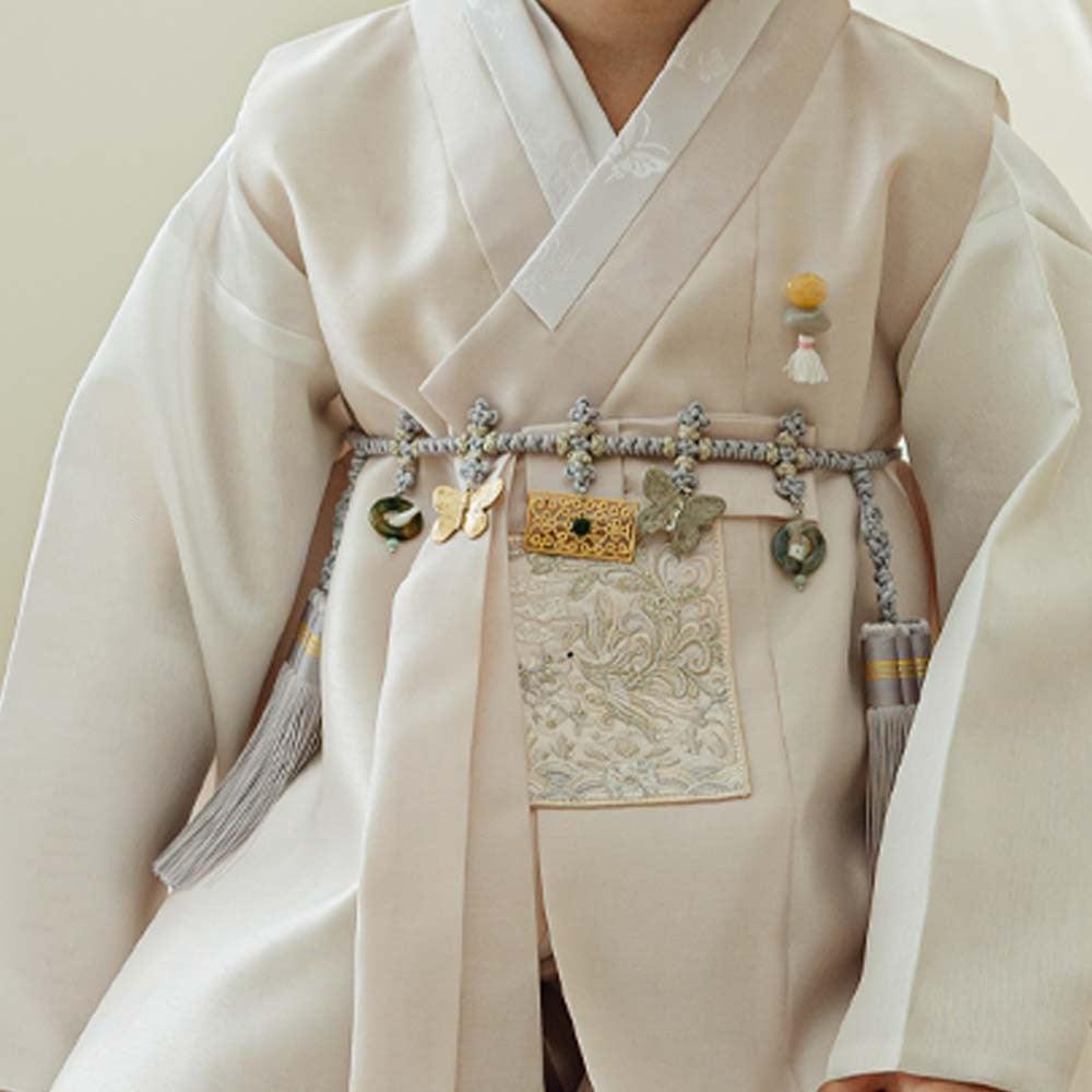 Kyoung-joon Light Beige Boy Hanbok (1-12YR) - Native Korean