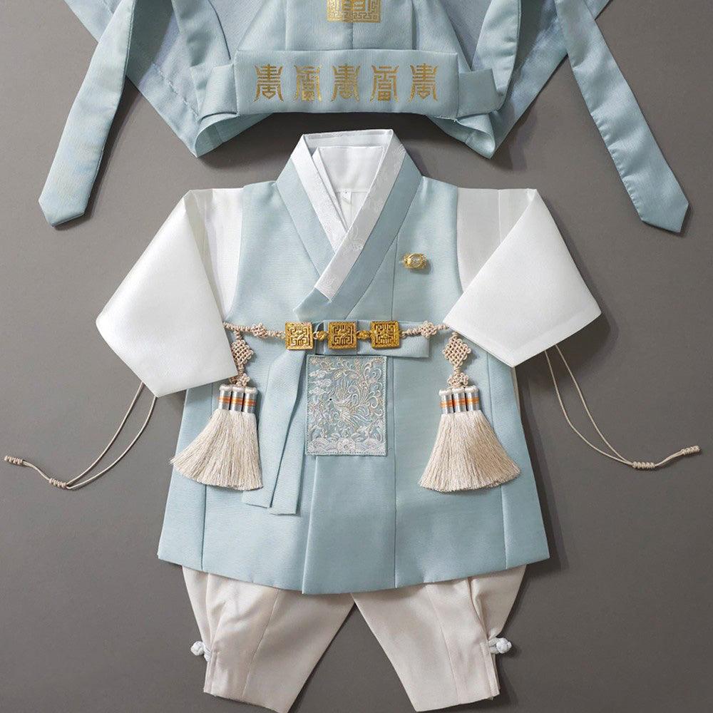Kyoung-joon Mint Boy Hanbok (100D-12YR) - Native Korean