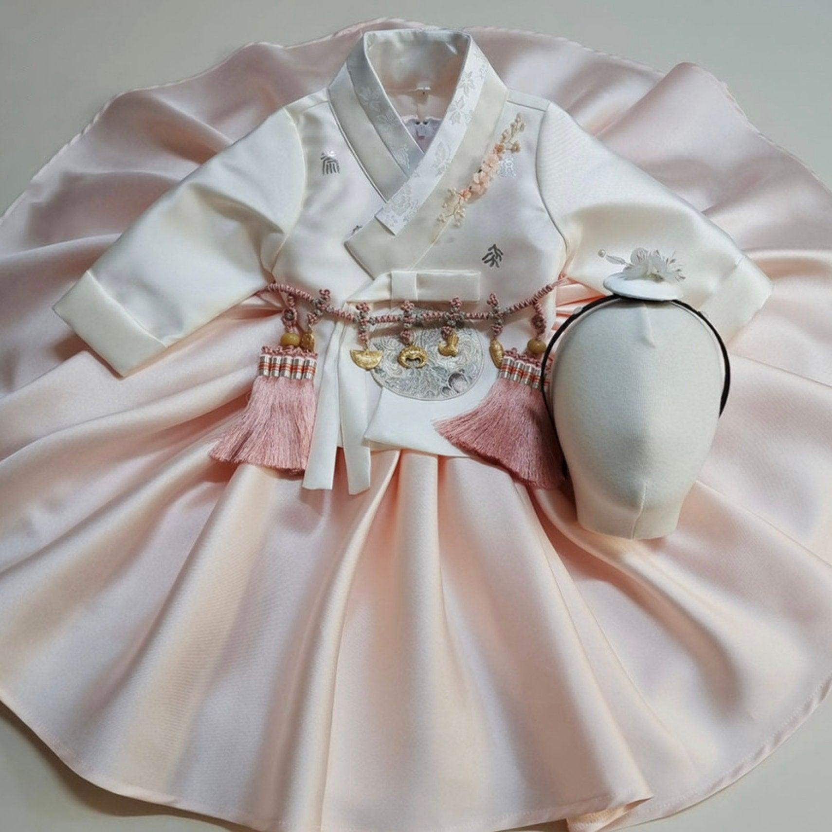Mijoo Pink Dress Girl Hanbok (100D-1YR) - Native Korean