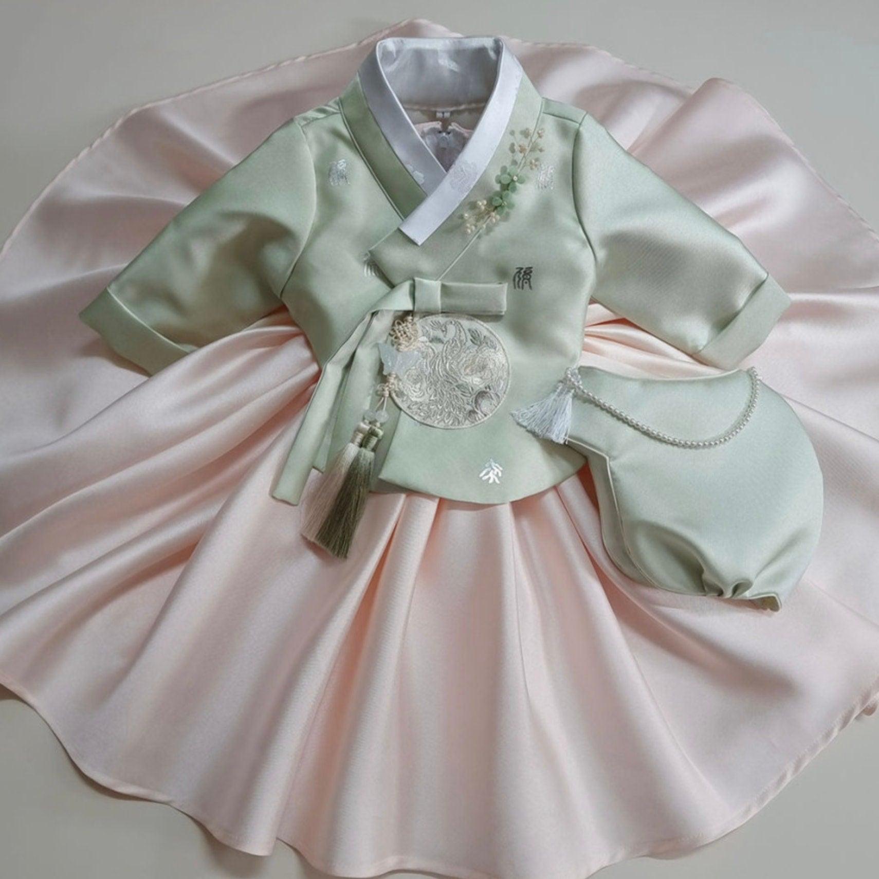 Mijoo Pink Dress Girl Hanbok (100D-1YR) - Native Korean