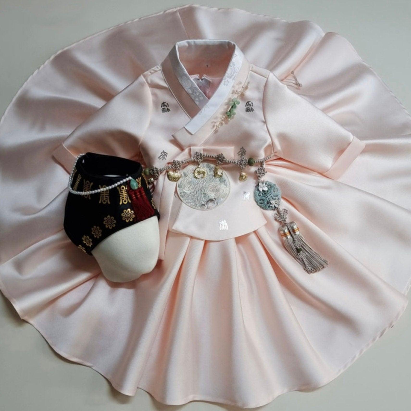 Mijoo Pink Dress Girl Hanbok (100D-1YR) - Native Korean