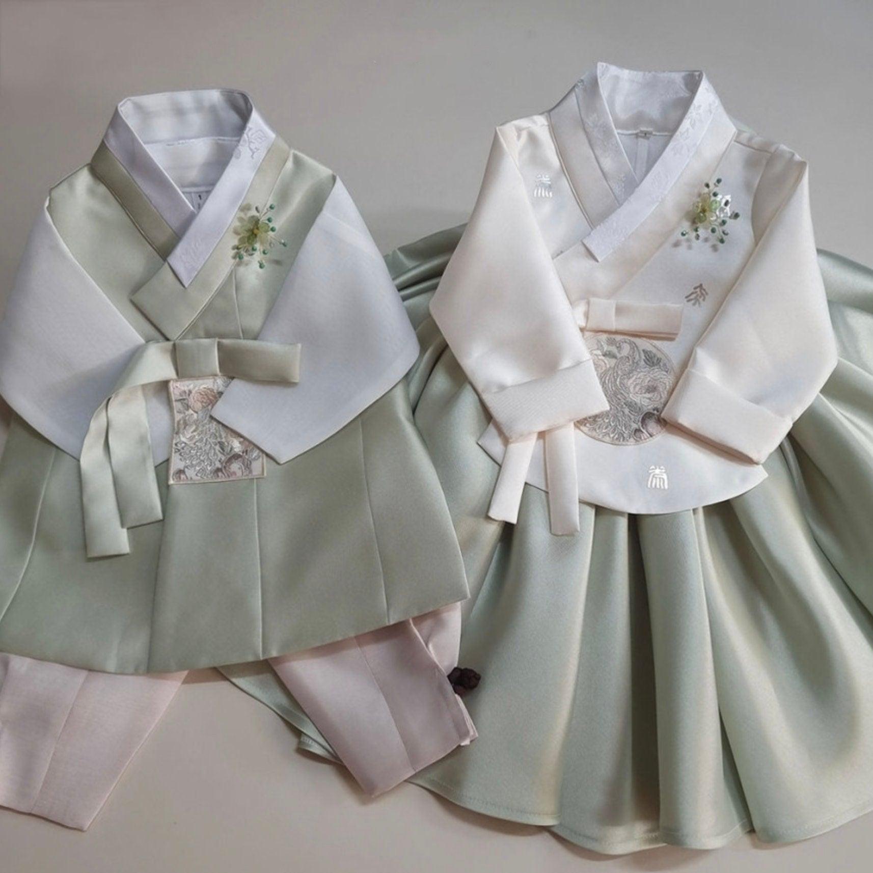 Mijoon Green Boy Hanbok (100D-1YR) - Native Korean