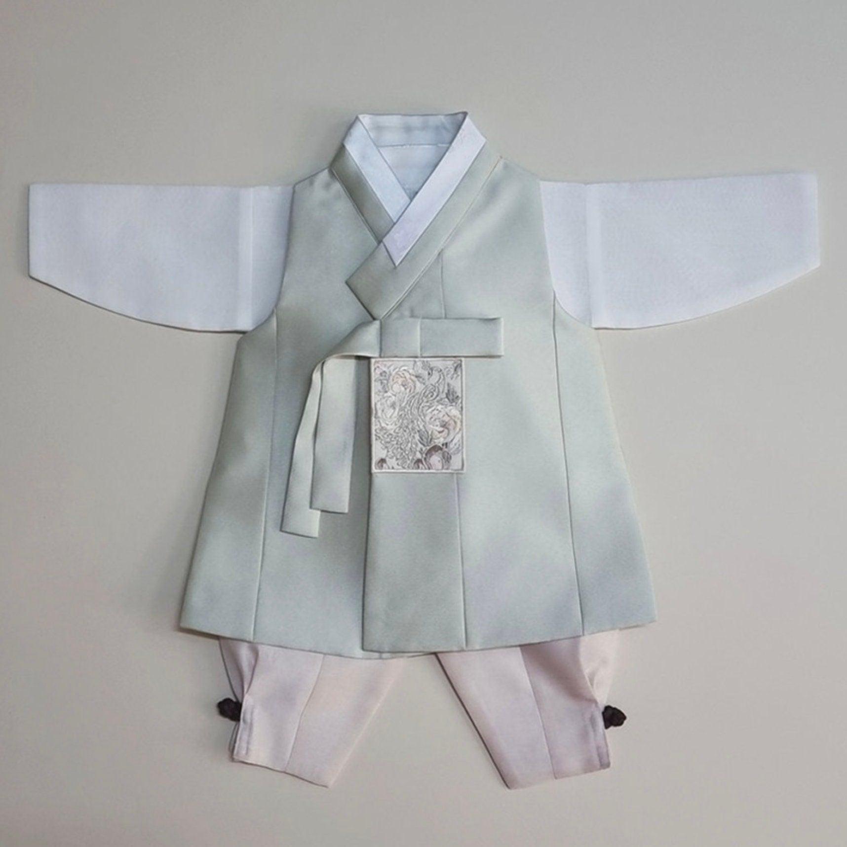 Mijoon Green Boy Hanbok (100D-1YR) - Native Korean