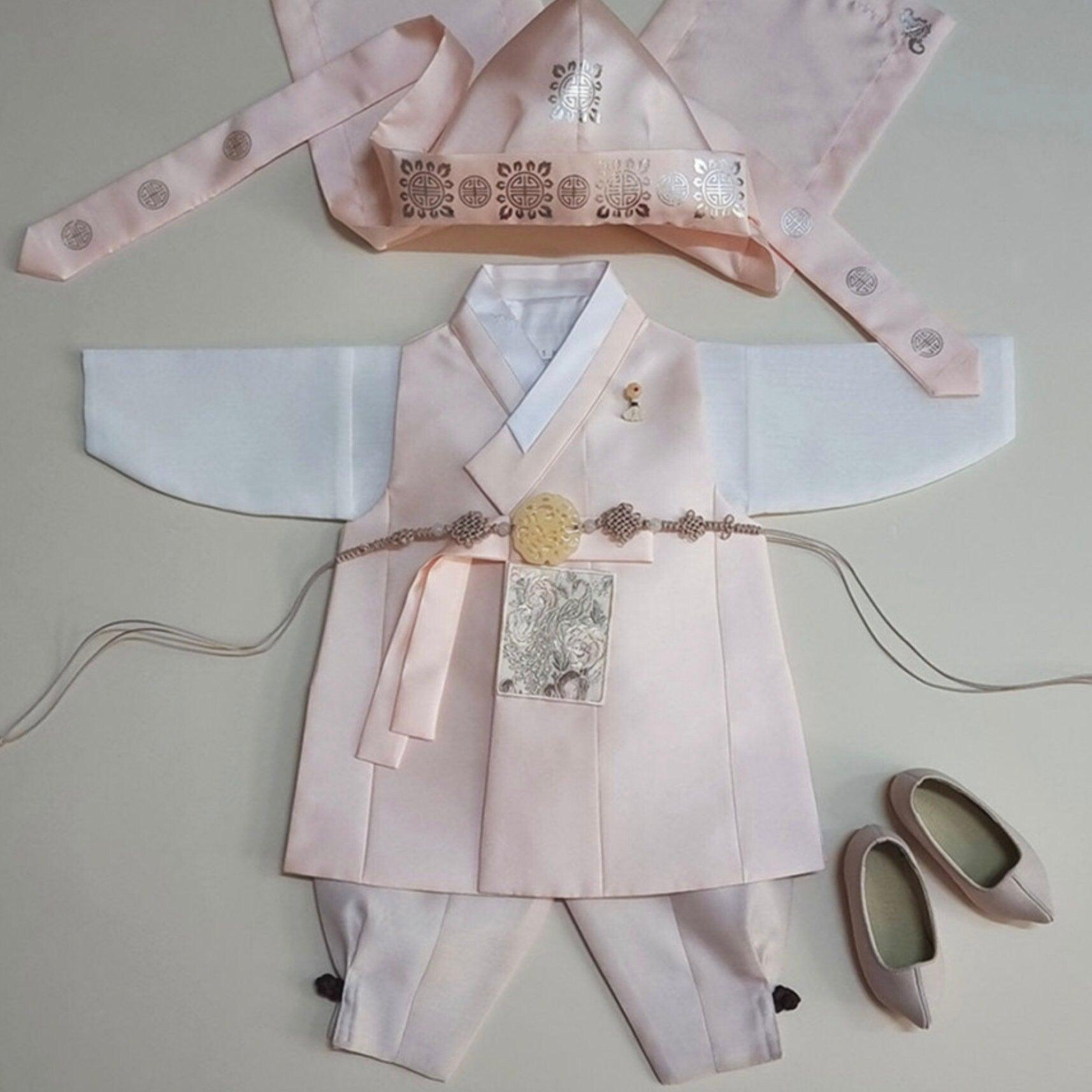 Mijoon Pink Boy Hanbok (100D-1YR) - Native Korean