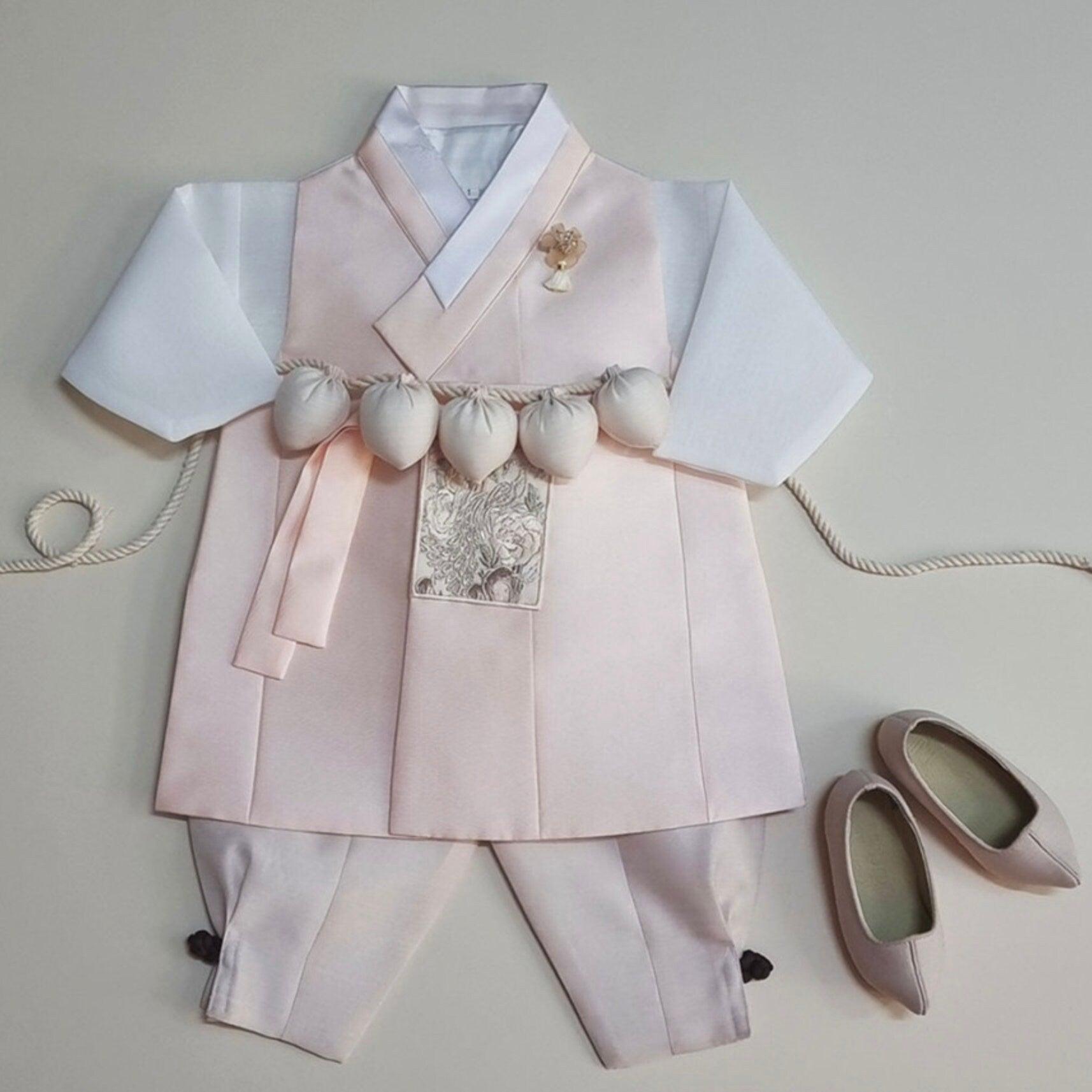 Mijoon Pink Boy Hanbok (100D-1YR) - Native Korean