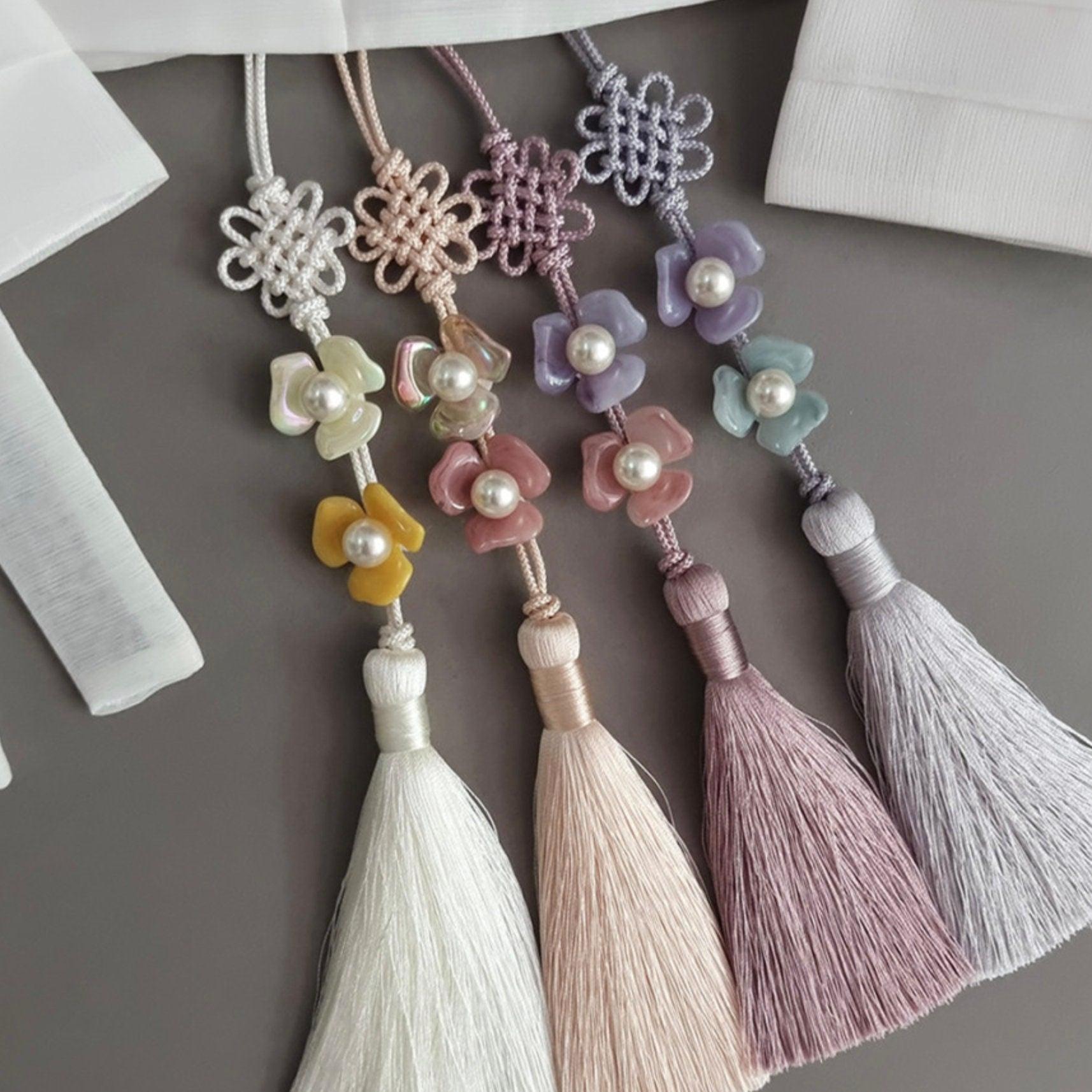 Mini Floral Tassel Norigae - Native Korean