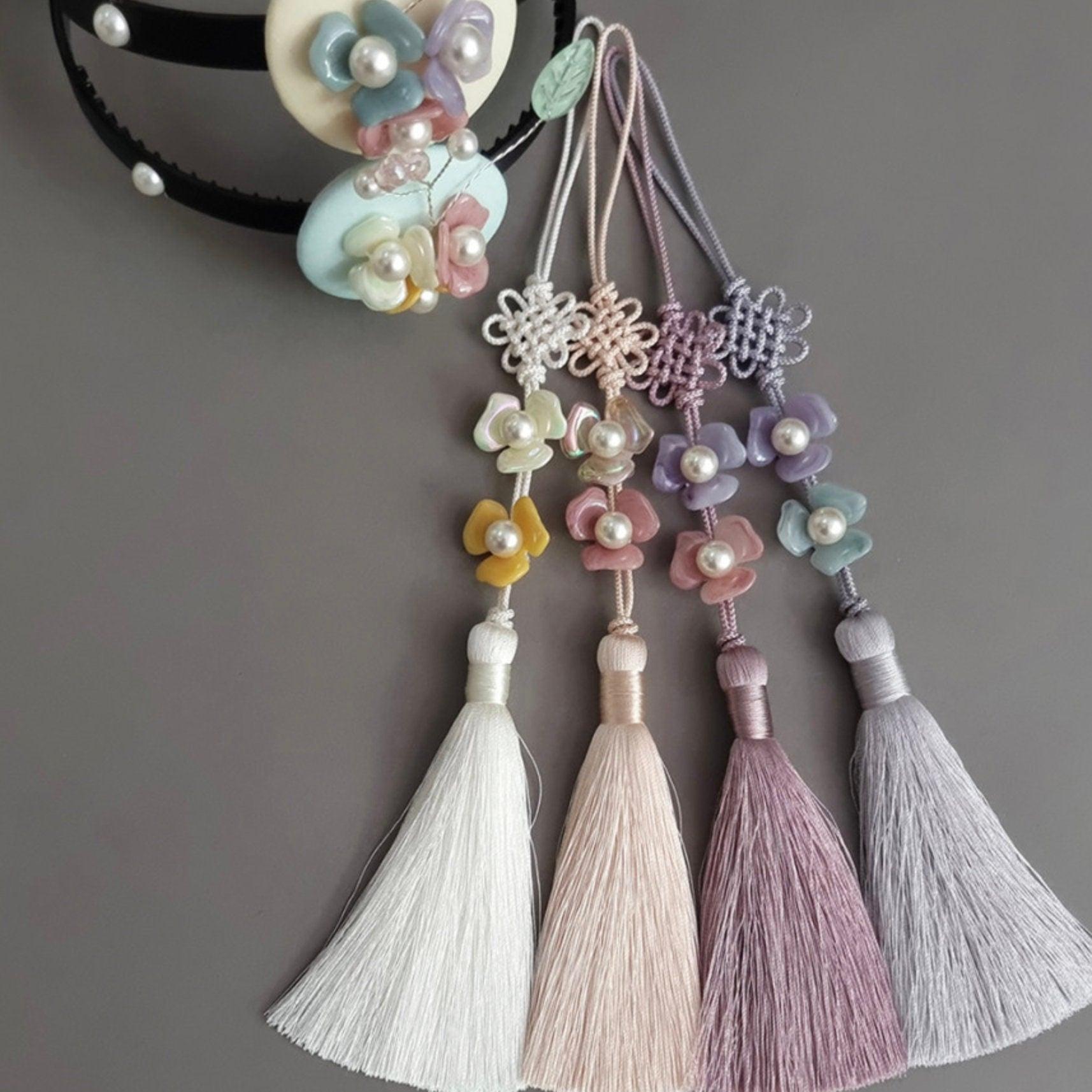 Mini Floral Tassel Norigae - Native Korean