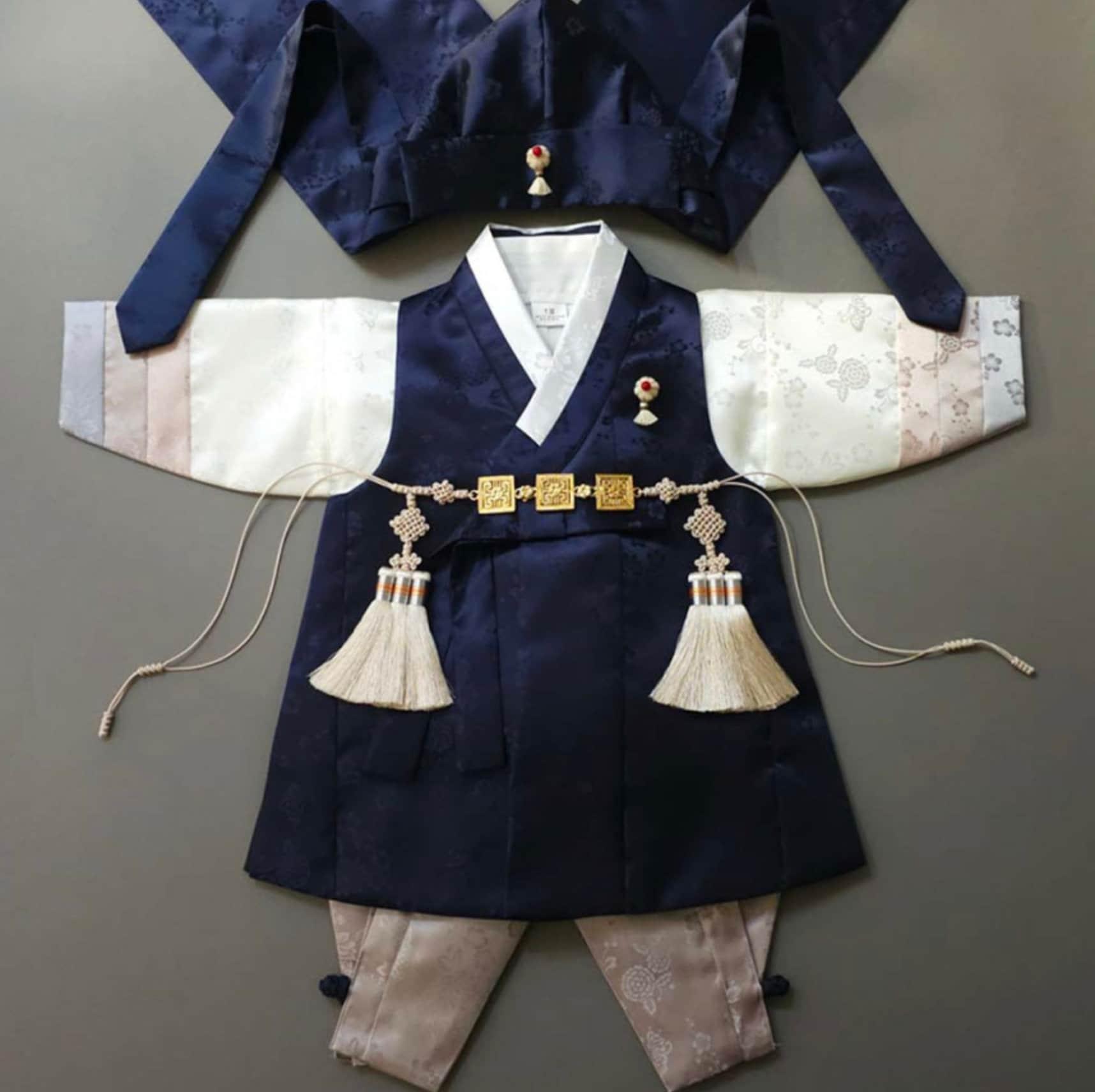 Minjae Navy Boy Hanbok (100D-10YR) - Native Korean