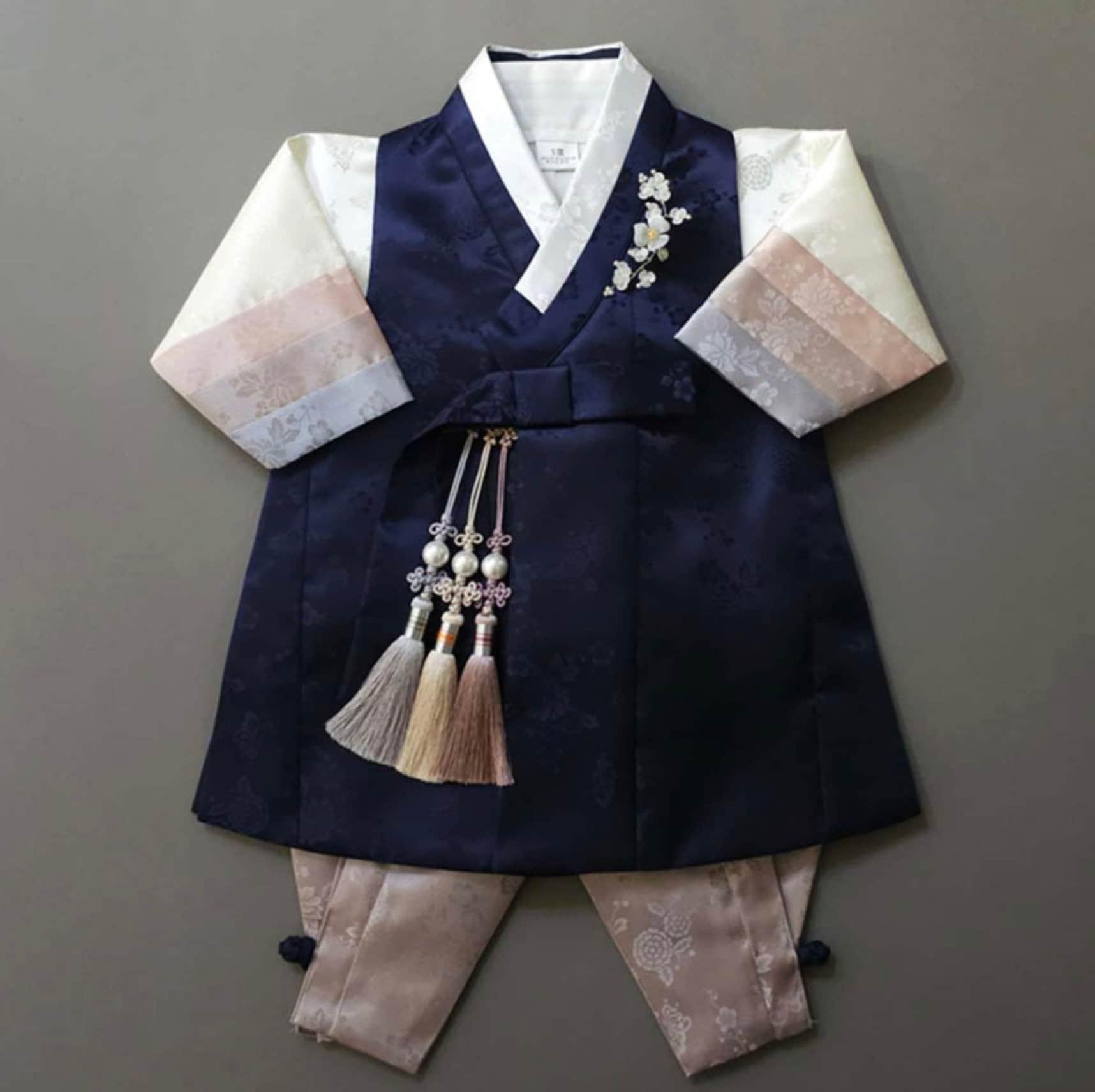 Minjae Navy Boy Hanbok (100D-10YR) - Native Korean