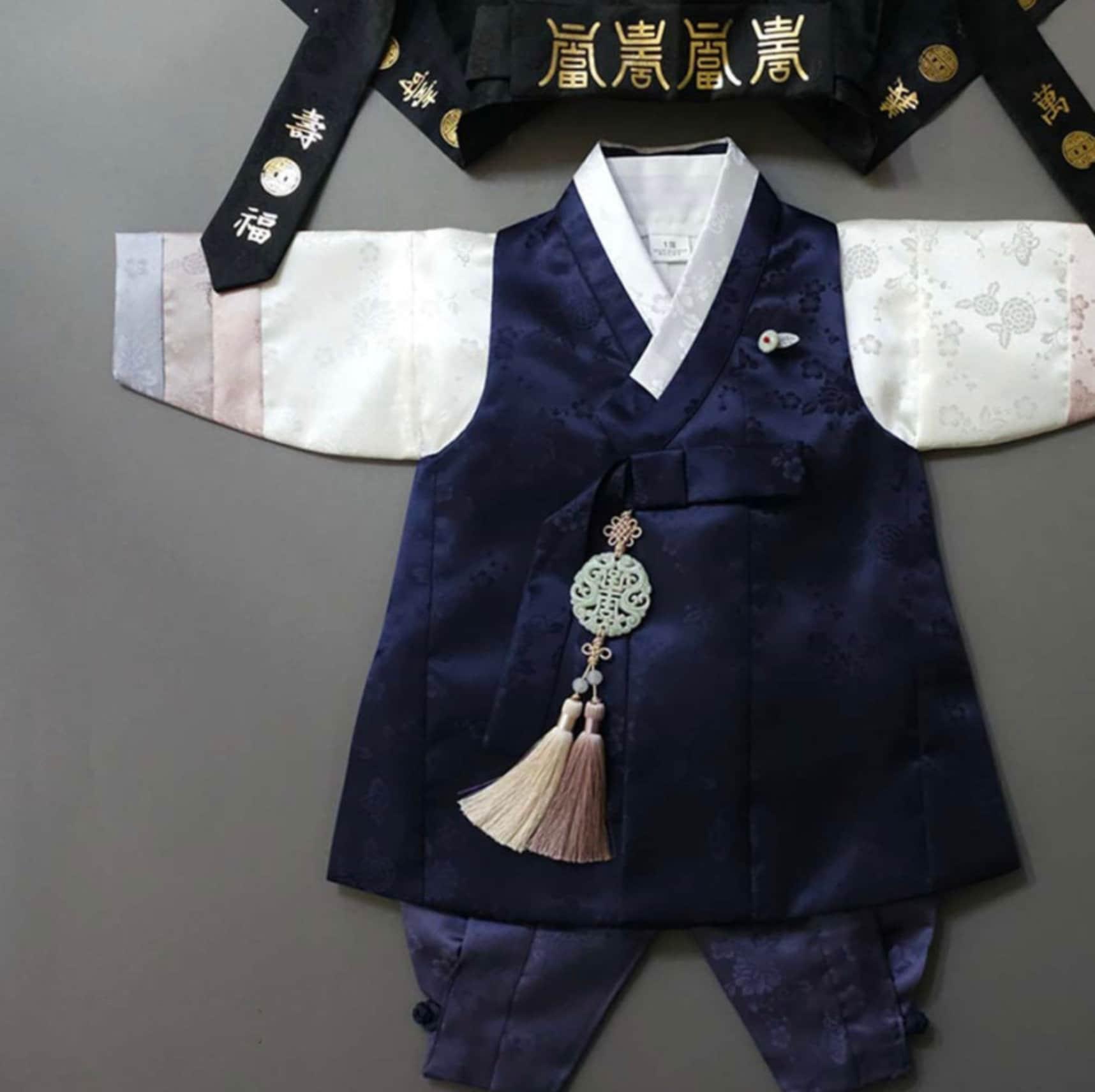 Minjae Navy Boy Hanbok (100D-10YR) - Native Korean