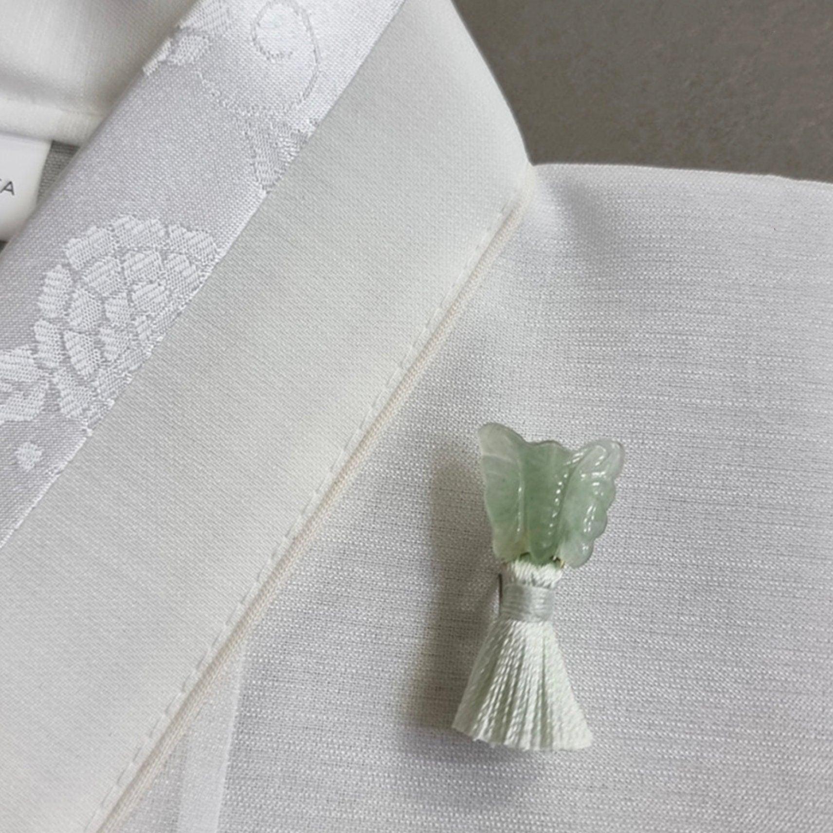 Mint Butterfly Tassel Brooch - Native Korean