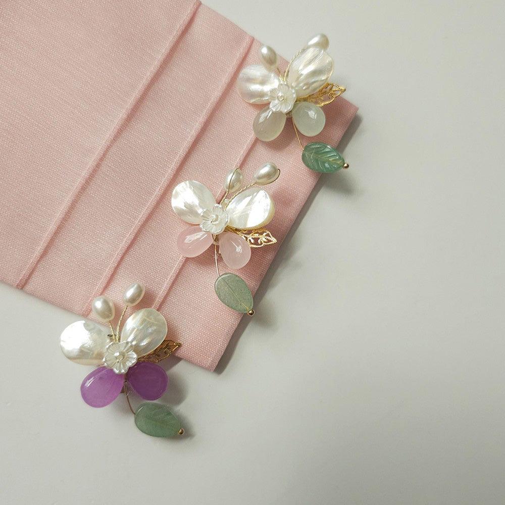 Mother of Pearl Butterfly Brooch - Native Korean