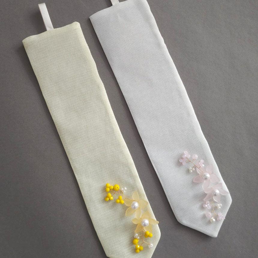 Nari Floral Ribbon Norigae - Native Korean