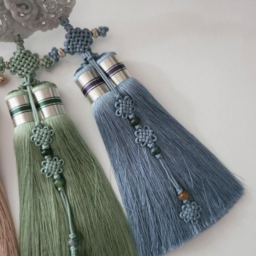 Natural Jade Tassel Norigae - Native Korean