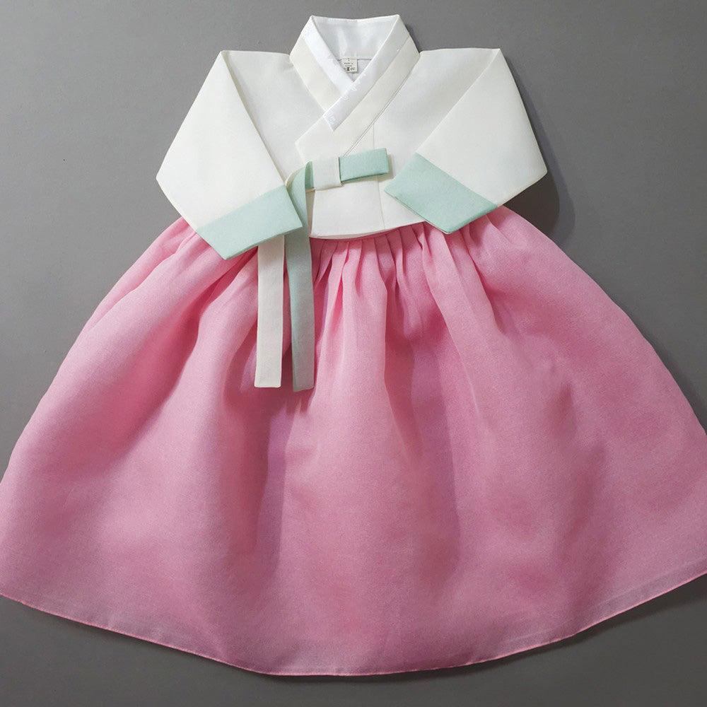 Noeul Pink Girl Hanbok (1-15YR) - Native Korean