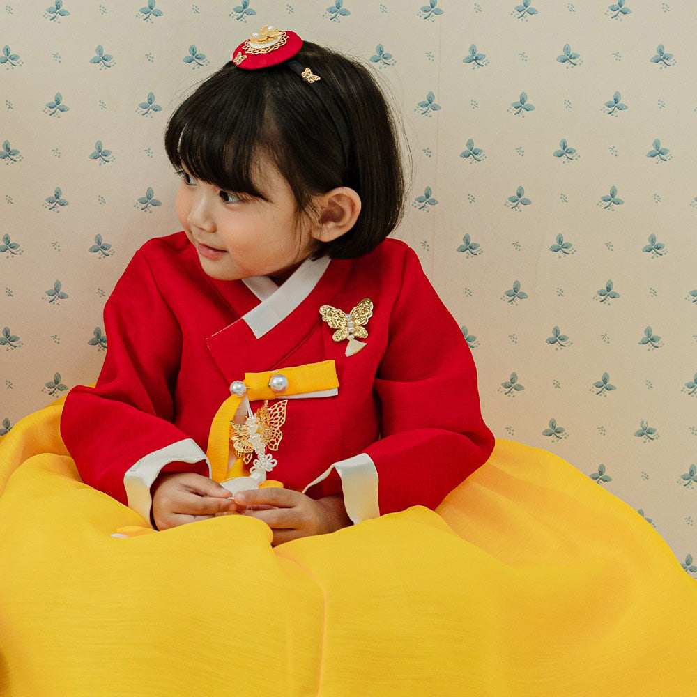 Lori Red Yellow Girl Hanbok (1-8YR)