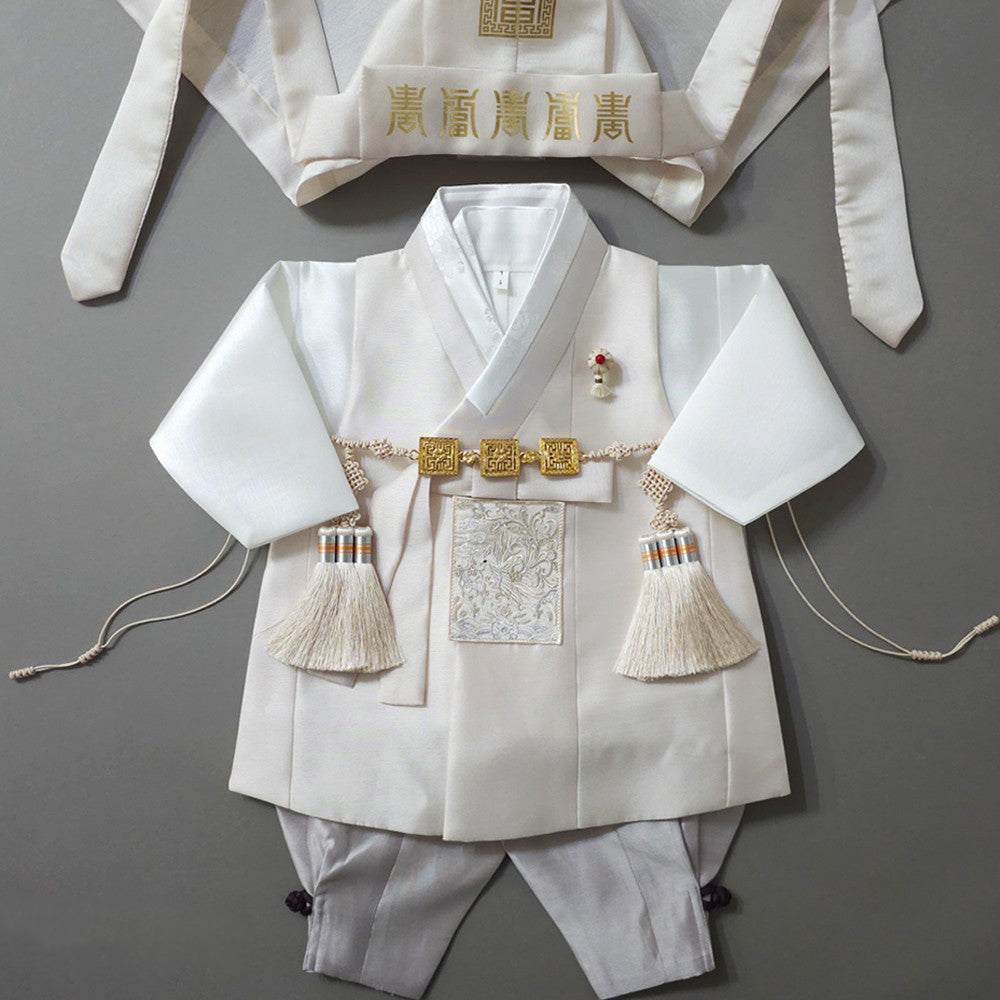 Kyoung-joon Light Beige Boy Hanbok (1-12YR)