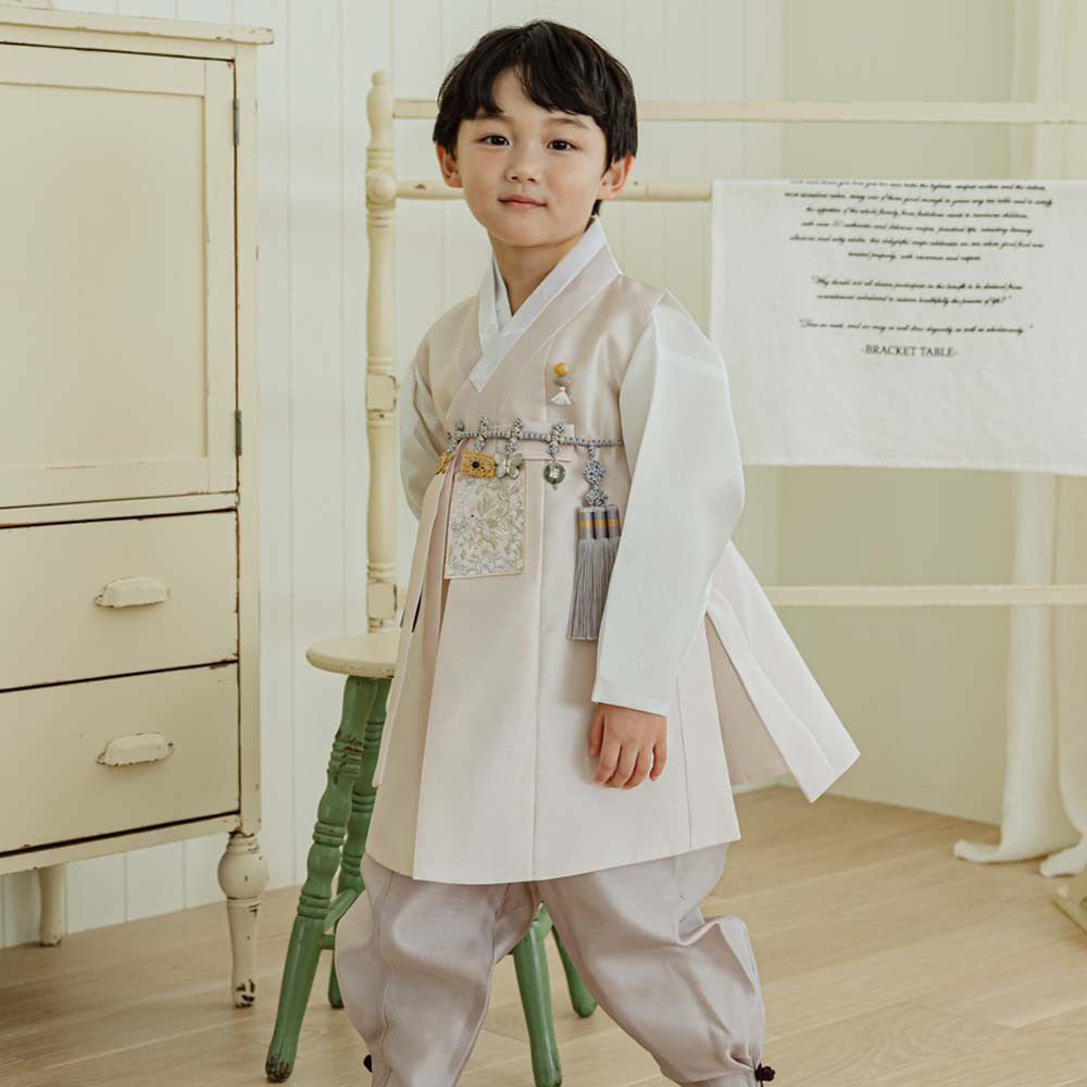 Kyoung-joon Light Beige Boy Hanbok (1-12YR)