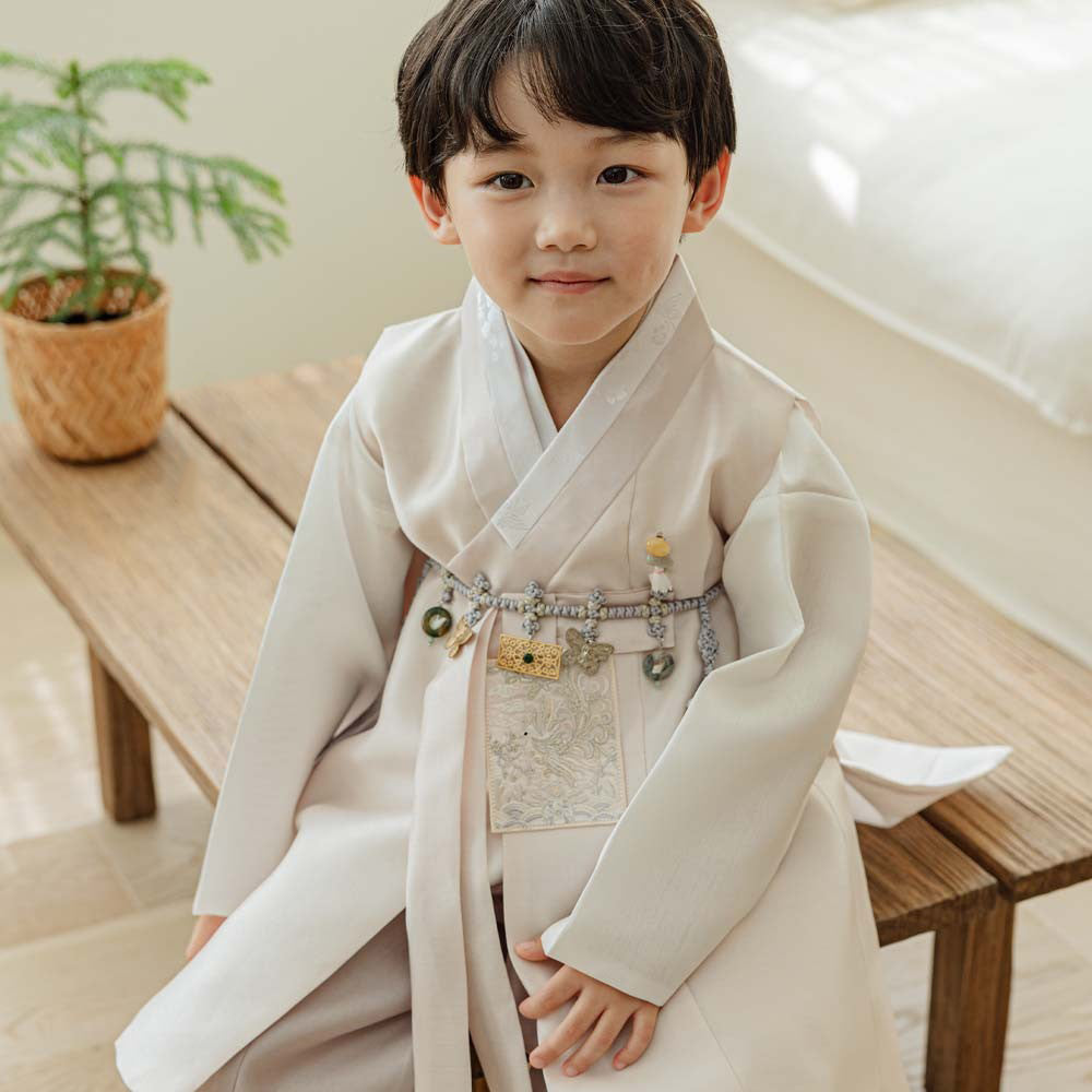 Kyoung-joon Light Beige Boy Hanbok (1-12YR)