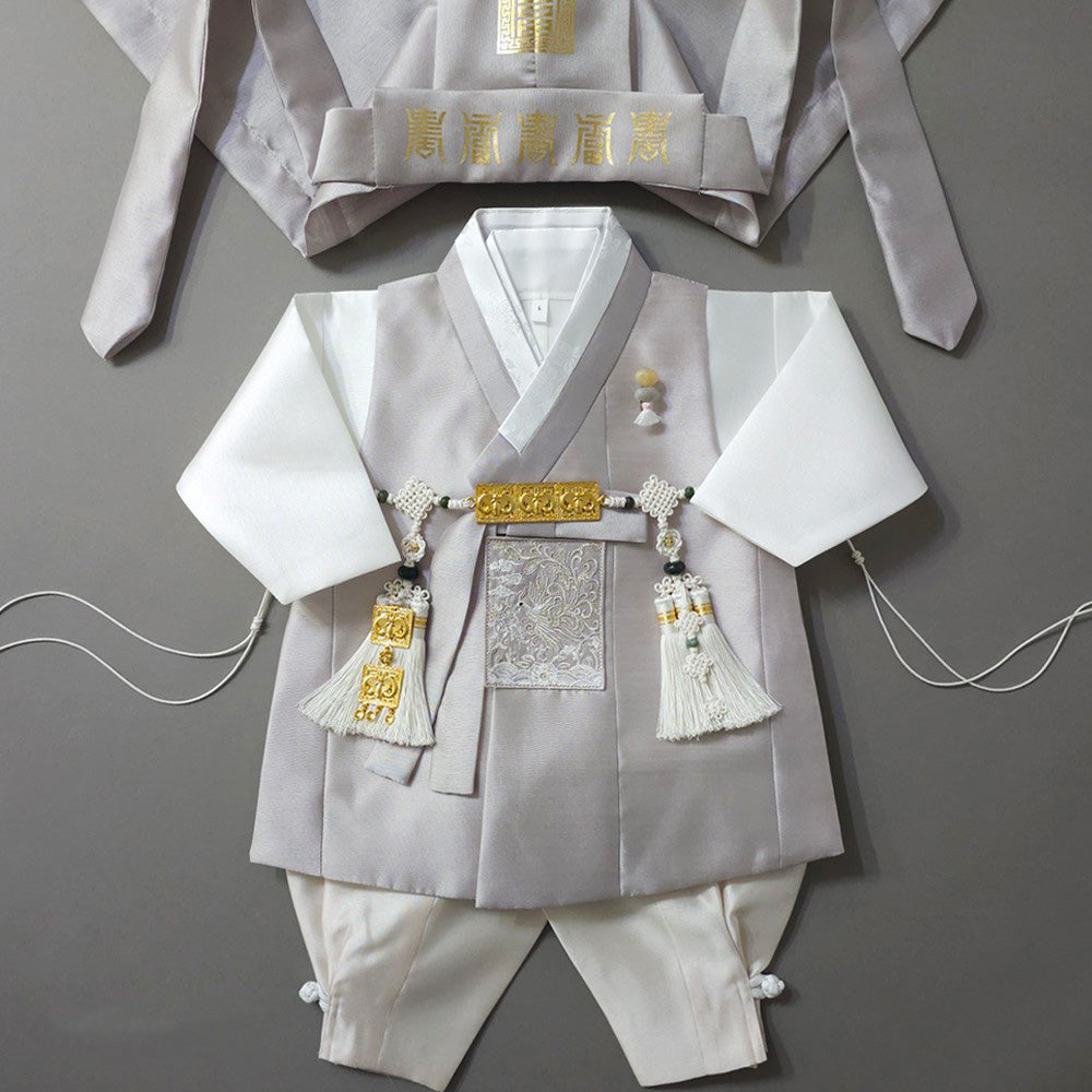 Kyoung-joon Gray Boy Hanbok (1-12YR)