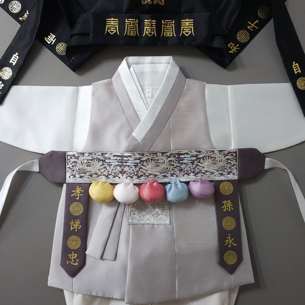 Kyoung-joon Gray Boy Hanbok (1-12YR)