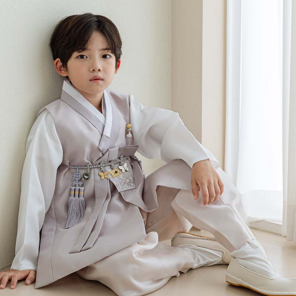 Kyoung-joon Gray Boy Hanbok (1-12YR)